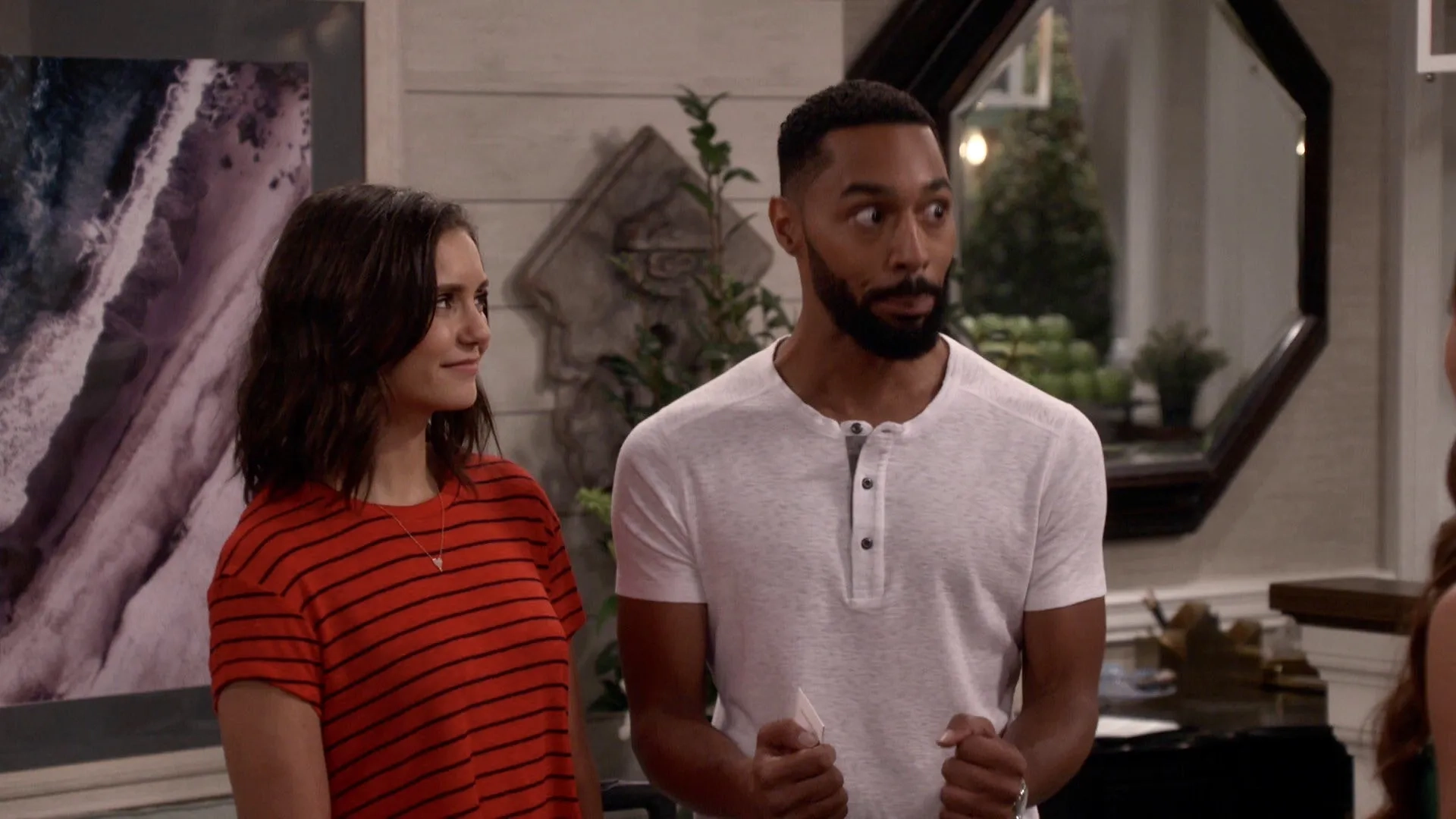 Nina Dobrev and Tone Bell in Fam (2019)