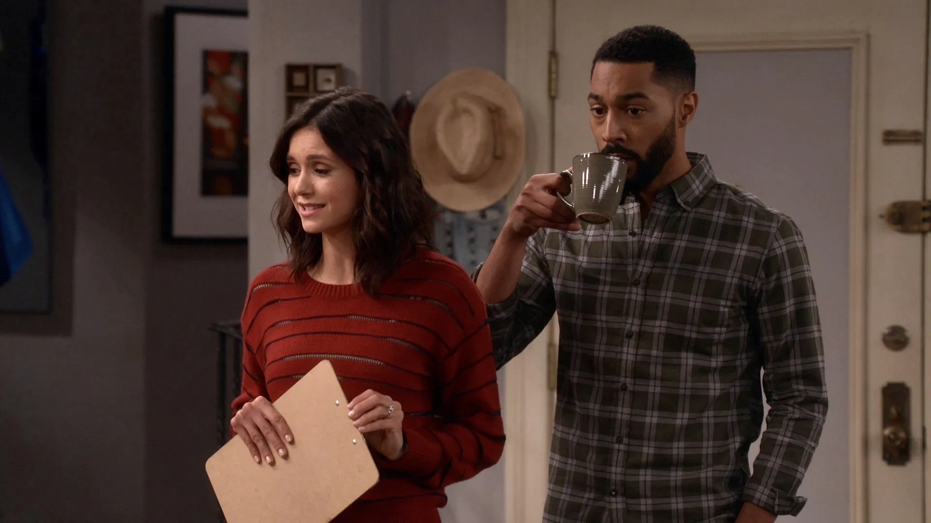 Nina Dobrev and Tone Bell in Fam (2019)