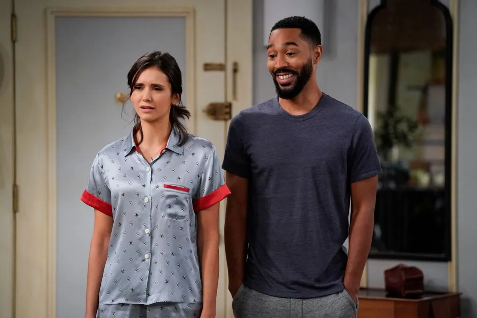 Nina Dobrev and Tone Bell in Fam (2019)