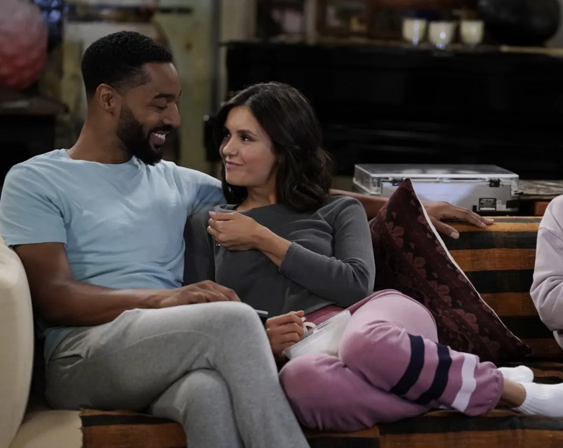 Nina Dobrev and Tone Bell in Fam (2019)