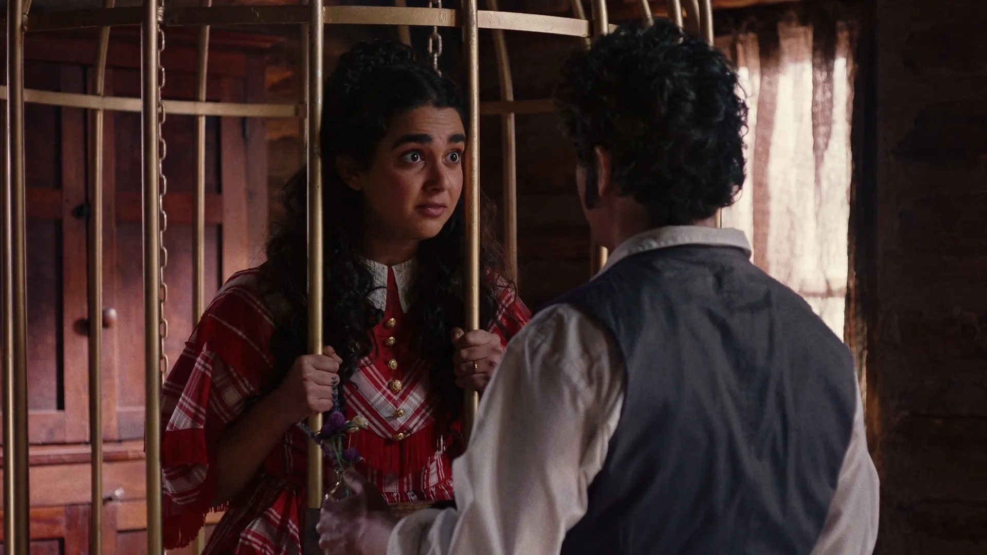 Jon Bass and Geraldine Viswanathan in Miracle Workers: Oregon Trail: Stranded (2021)