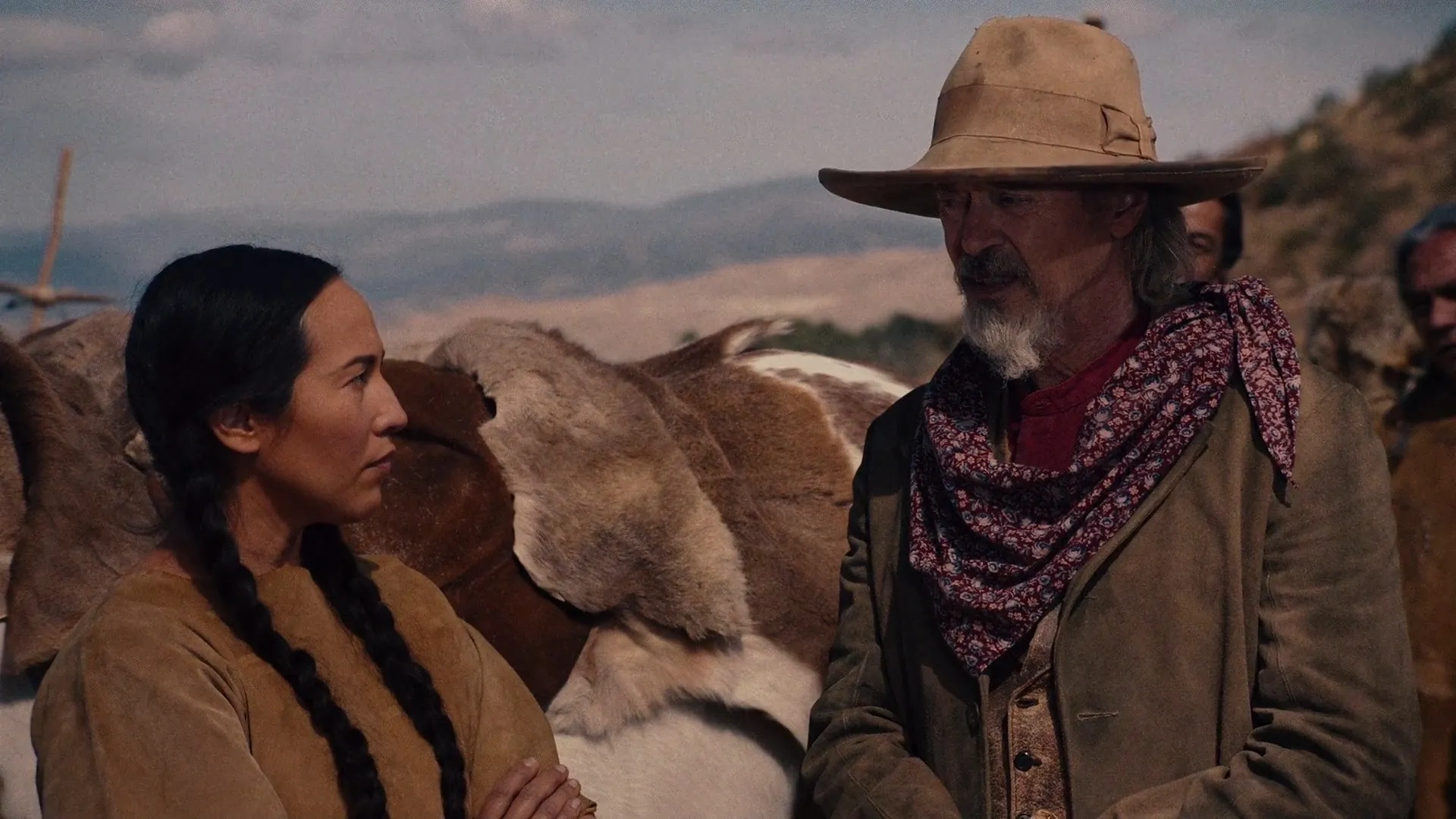 Steve Buscemi and Marisa Quintanilla in Miracle Workers: Oregon Trail: White Savior (2021)