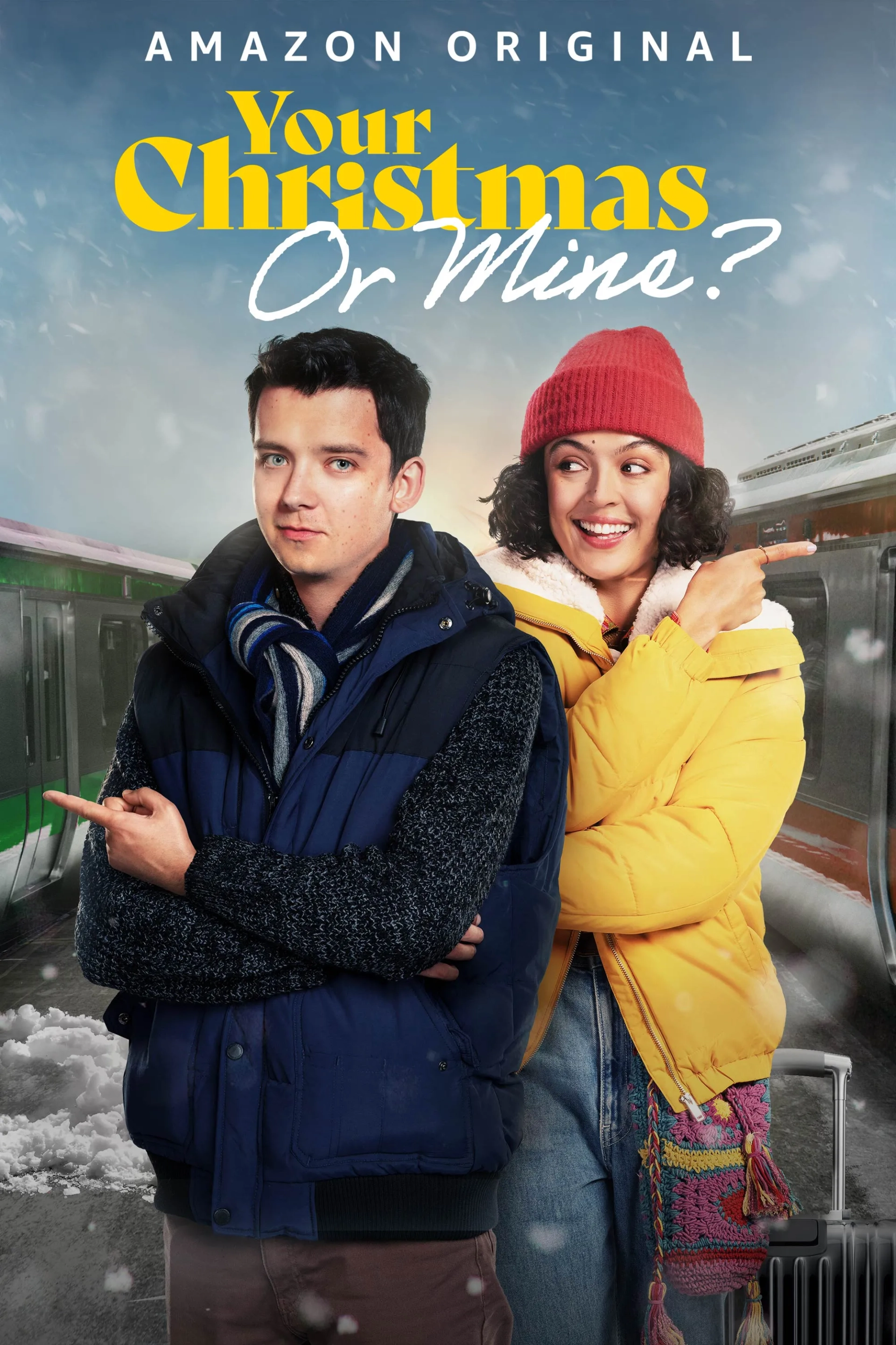 Asa Butterfield and Cora Kirk in Your Christmas or Mine? (2022)