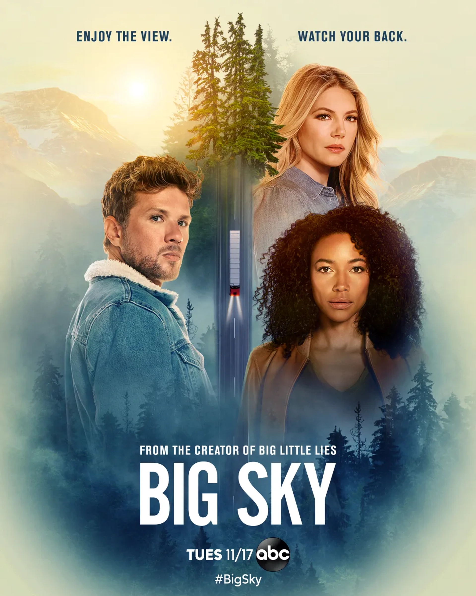 Ryan Phillippe, Katheryn Winnick, and Kylie Bunbury in Big Sky (2020)