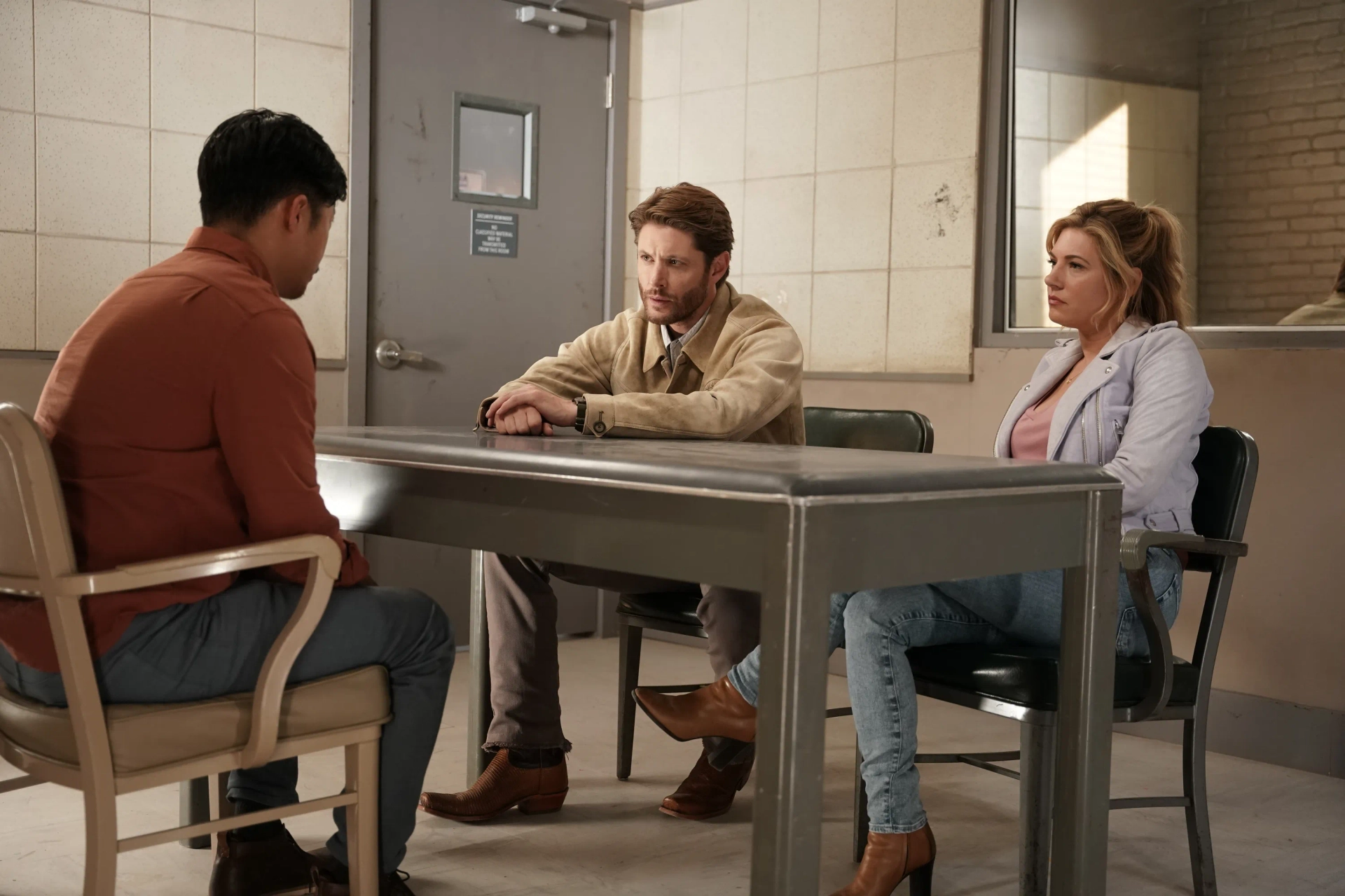 Jensen Ackles, Katheryn Winnick, and Richard Jin in Big Sky (2020)