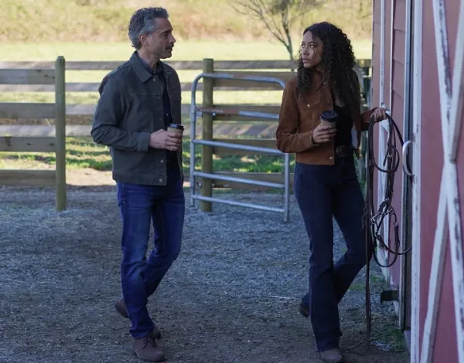 Omar Metwally and Kylie Bunbury in Big Sky (2020)