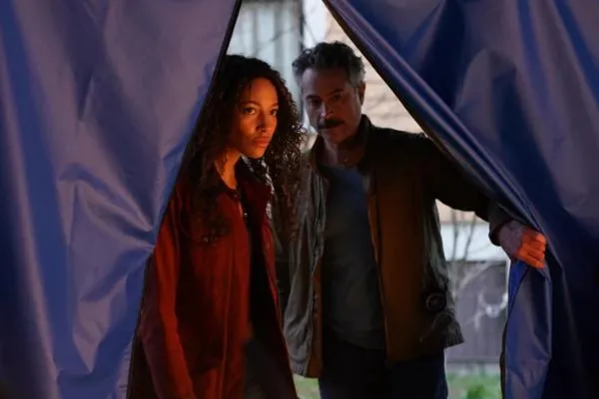 Omar Metwally and Kylie Bunbury in Big Sky (2020)