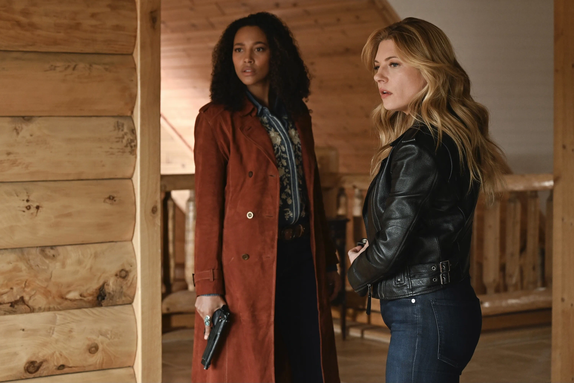 Katheryn Winnick and Kylie Bunbury in Big Sky (2020)