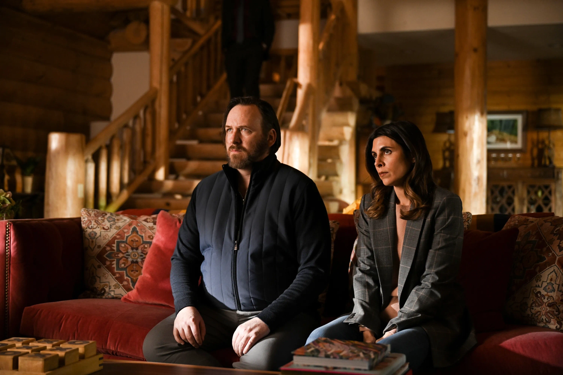 Jamie-Lynn Sigler and Ryan O'Nan in Big Sky (2020)