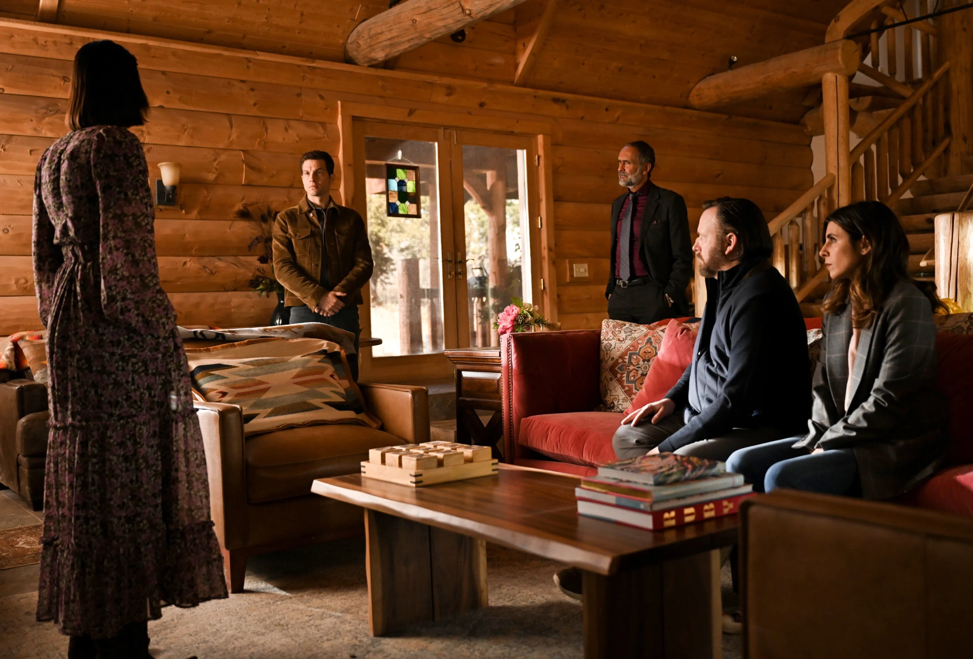 Jamie-Lynn Sigler, Bernard White, Janina Gavankar, Logan Marshall-Green, and Ryan O'Nan in Big Sky (2020)