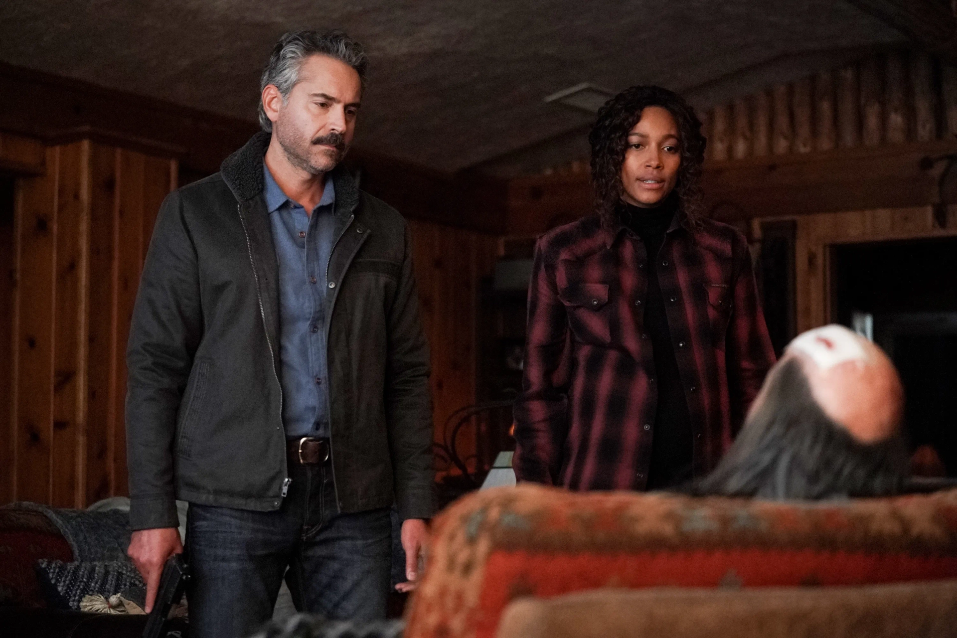 John Carroll Lynch, Omar Metwally, and Kylie Bunbury in Big Sky (2020)