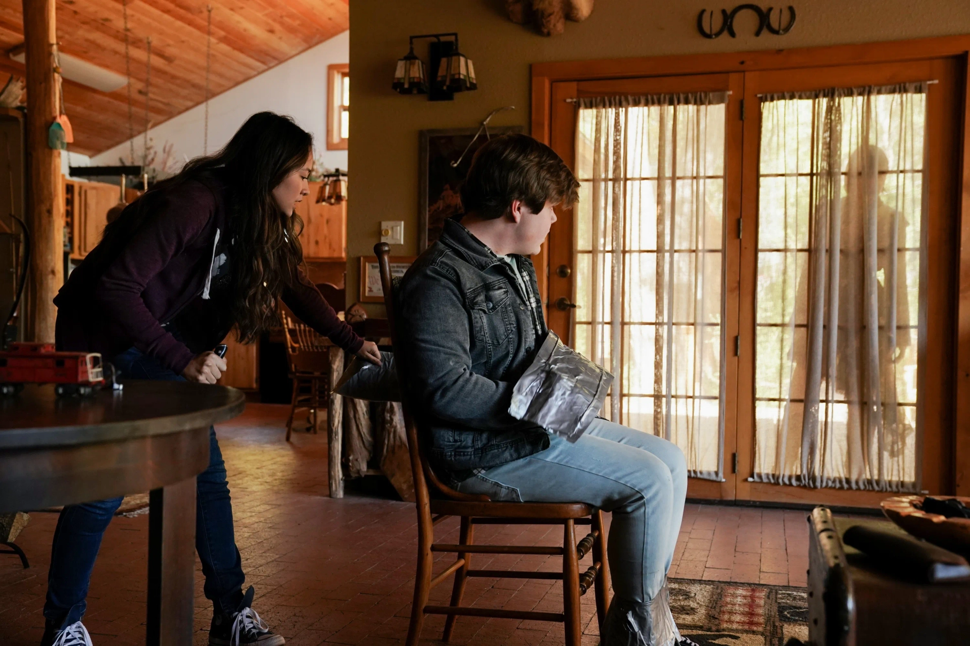 Madelyn Kientz, Janina Gavankar, and Jeremy Ray Taylor in Big Sky (2020)