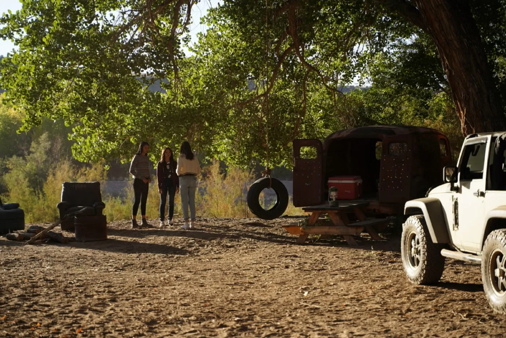 Madelyn Kientz, Lola Skye Reid, and Troy Leigh-Anne Johnson in Big Sky (2020)