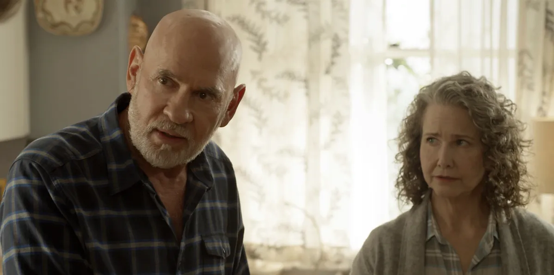 Molly Hagan and Mitch Pileggi in Walker (2021)