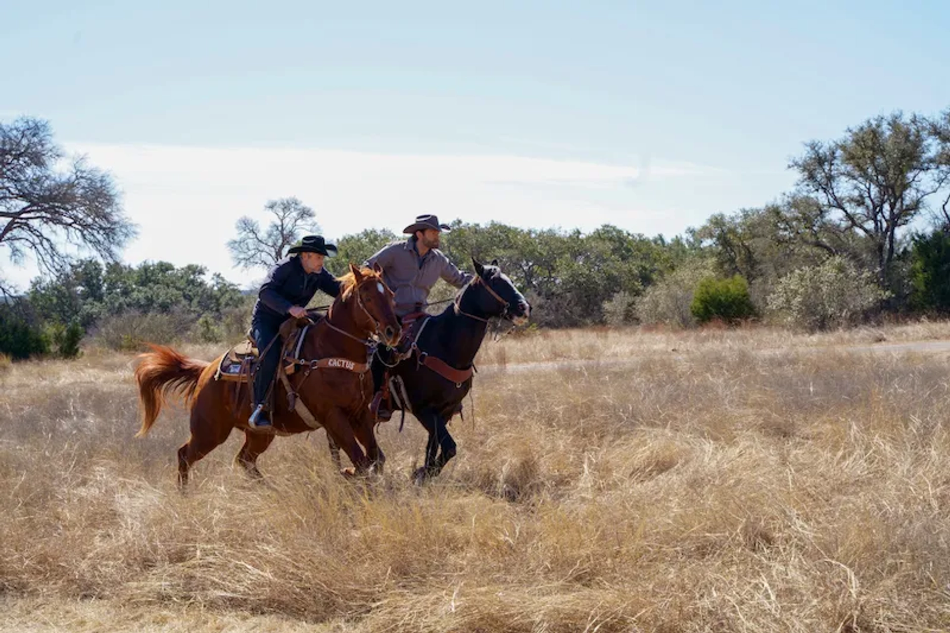 Jared Padalecki and Dave Annable in Walker (2021)