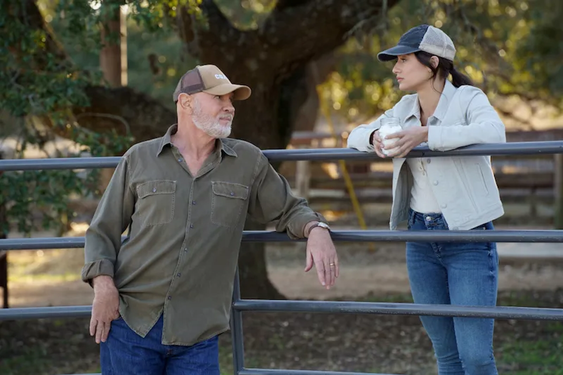 Mitch Pileggi and Ashley Reyes in Walker (2021)