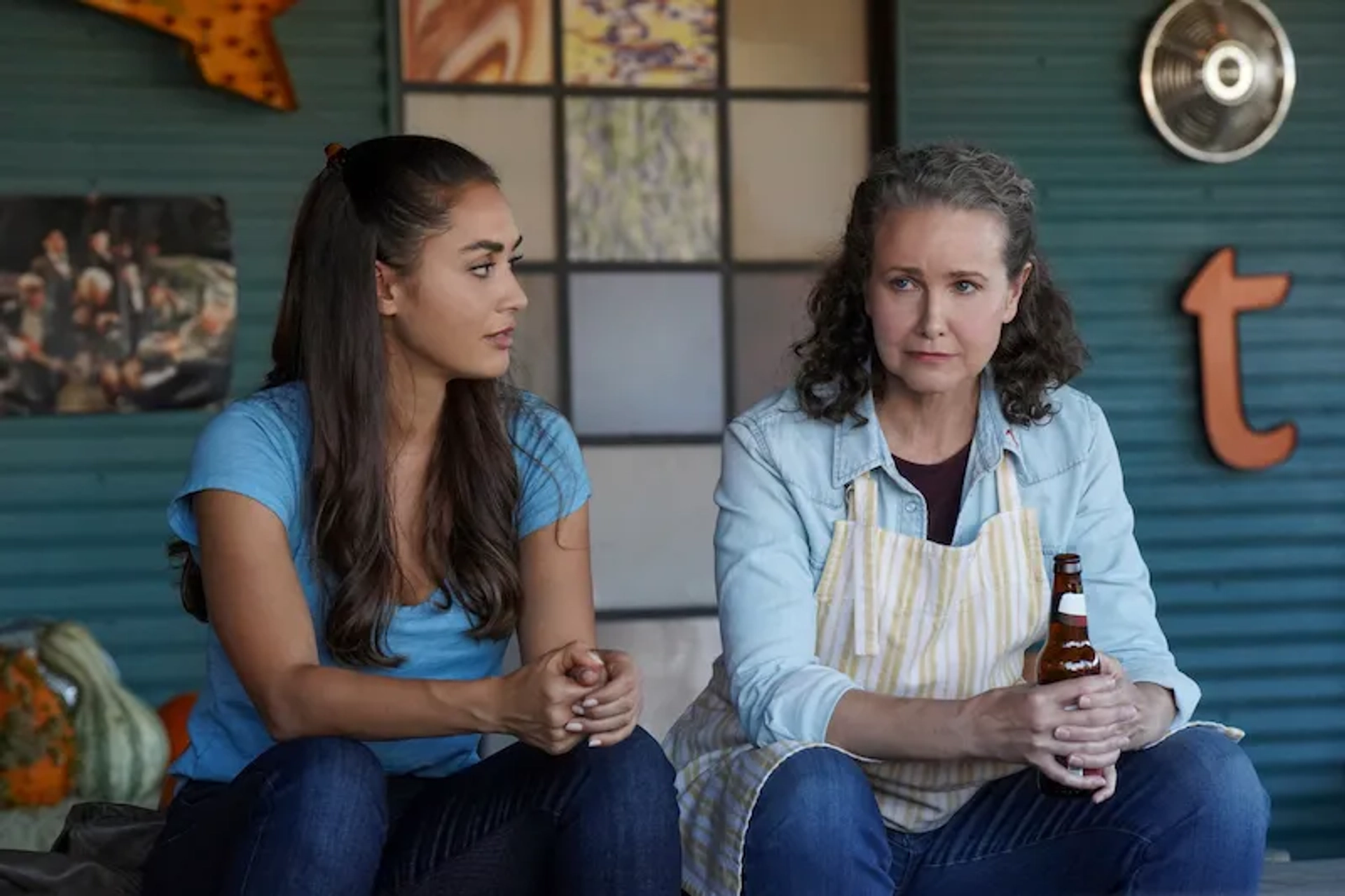 Molly Hagan and Lindsey Morgan in Walker (2021)