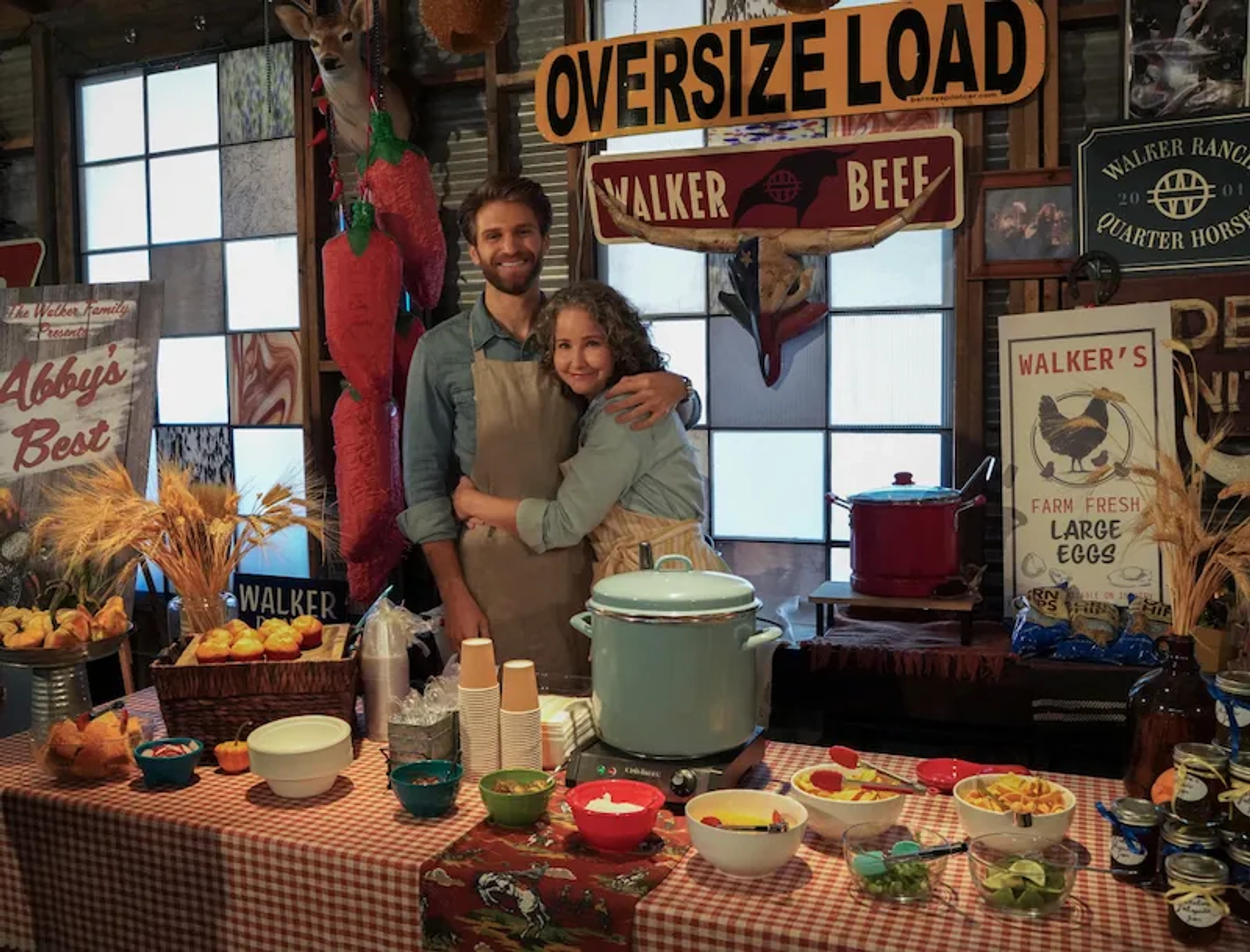 Molly Hagan and Keegan Allen in Walker (2021)