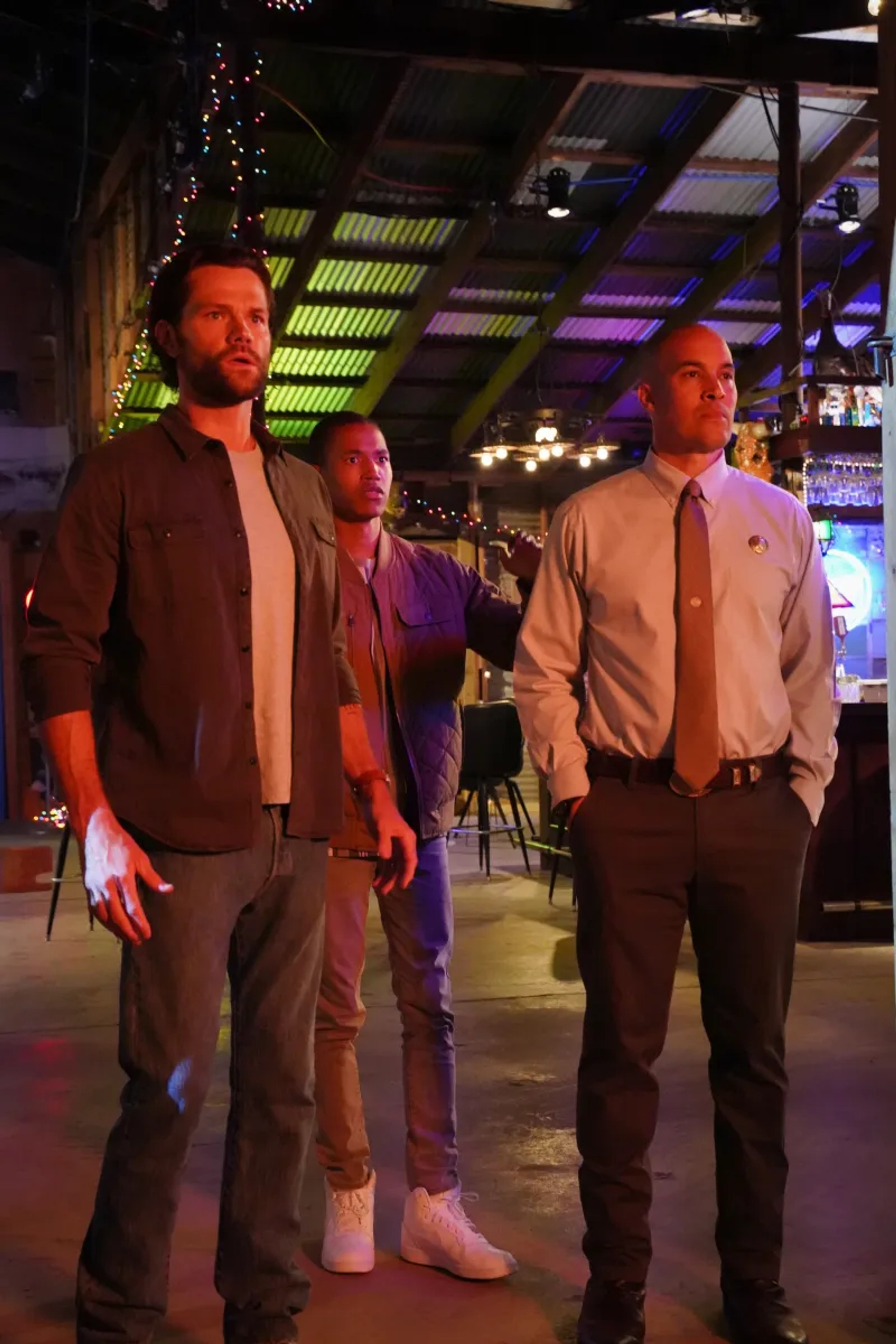 Coby Bell, Jared Padalecki, and Joshua Brockington in Walker (2021)