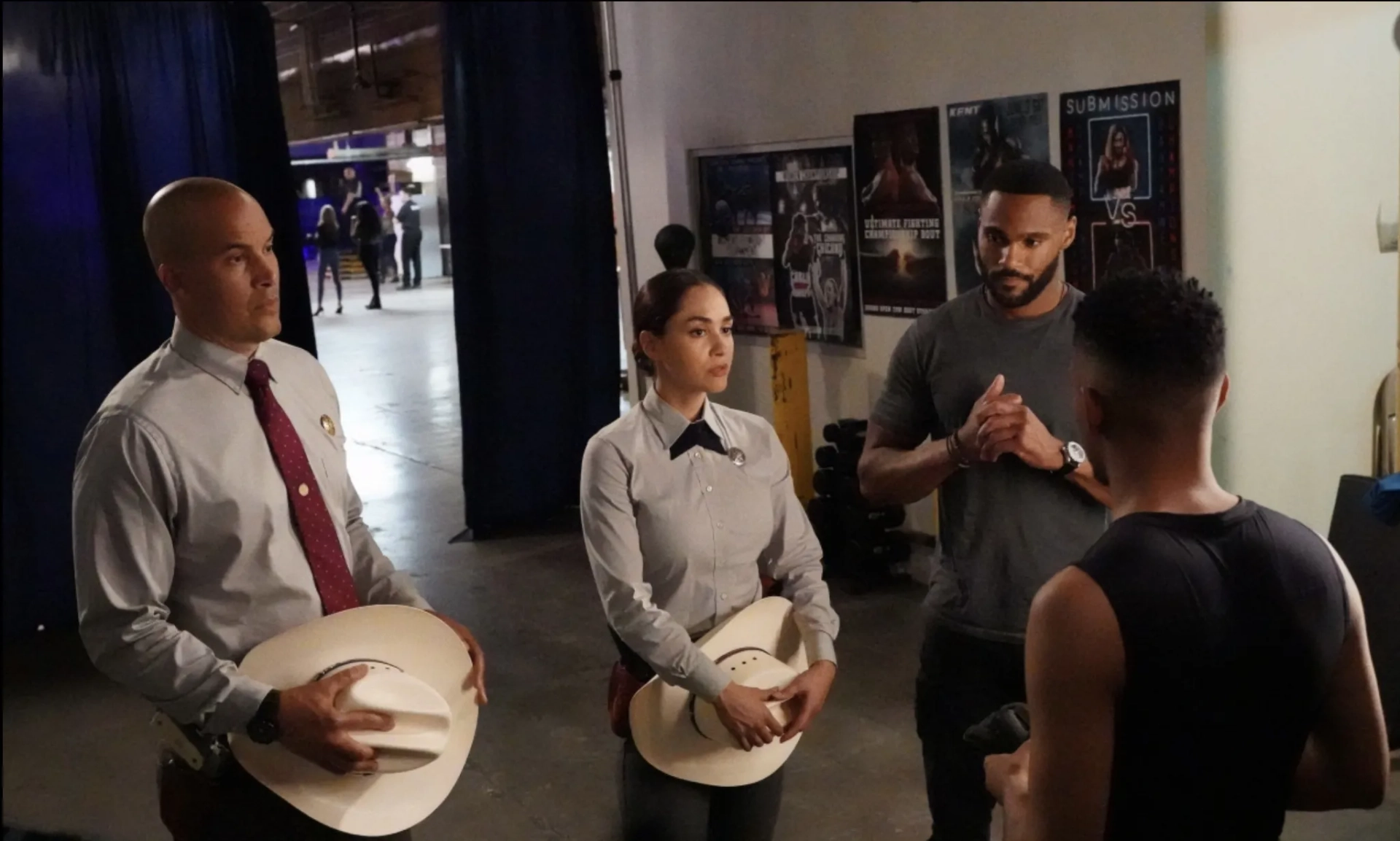 Coby Bell, Jeff Pierre, and Lindsey Morgan in Walker (2021)