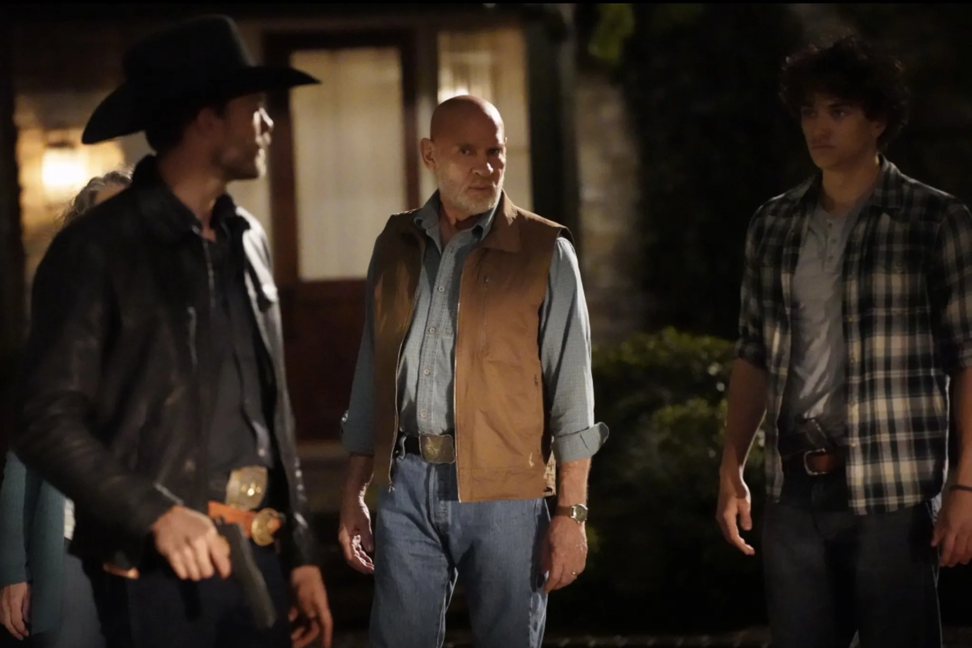 Austin Nichols, Mitch Pileggi, and Gavin Casalegno in Walker (2021)