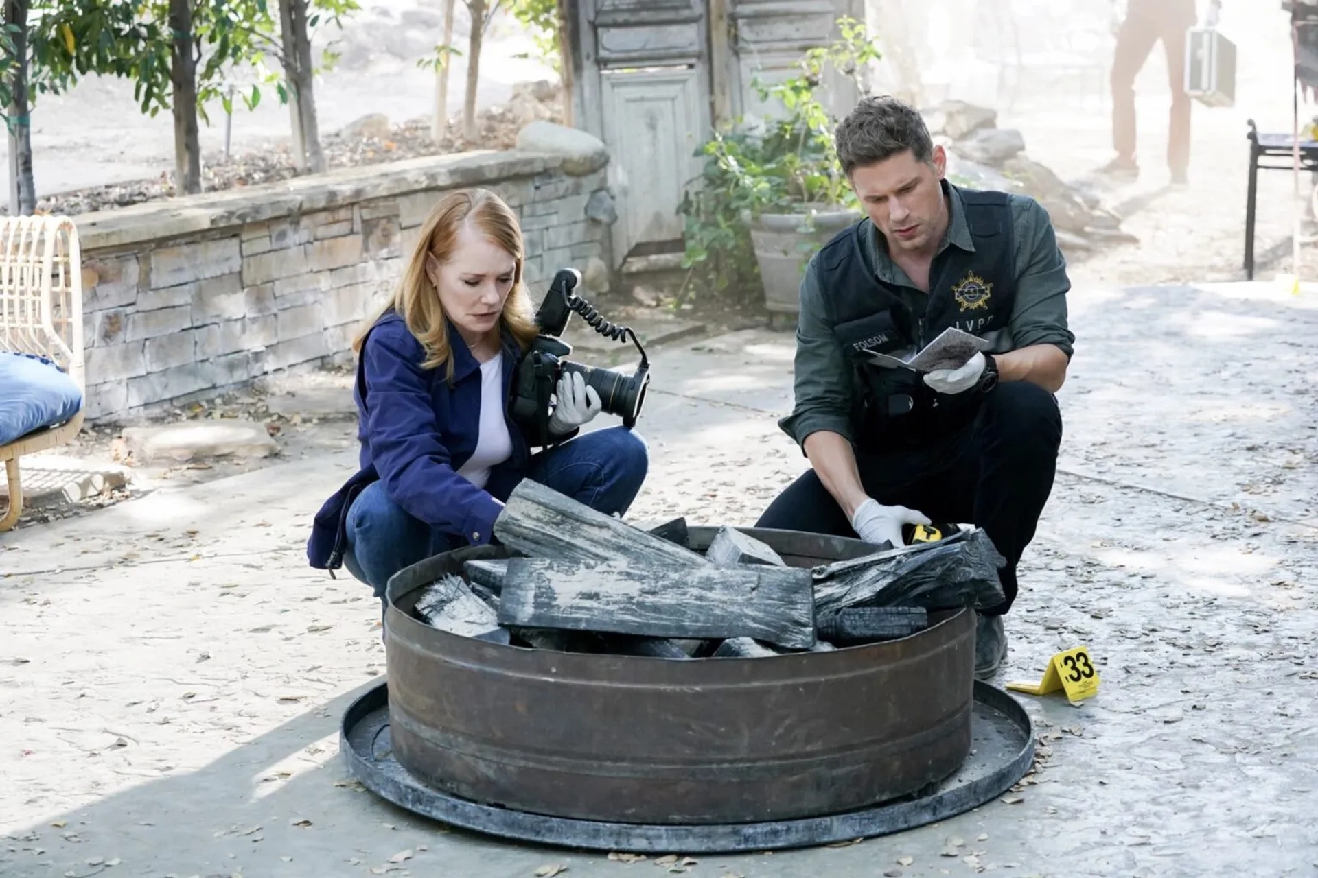 Marg Helgenberger and Matt Lauria in CSI: Vegas (2021)