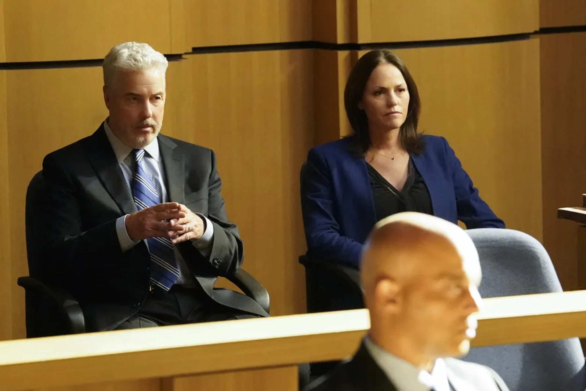 Jorja Fox, David Paladino, and William Petersen in CSI: Vegas (2021)