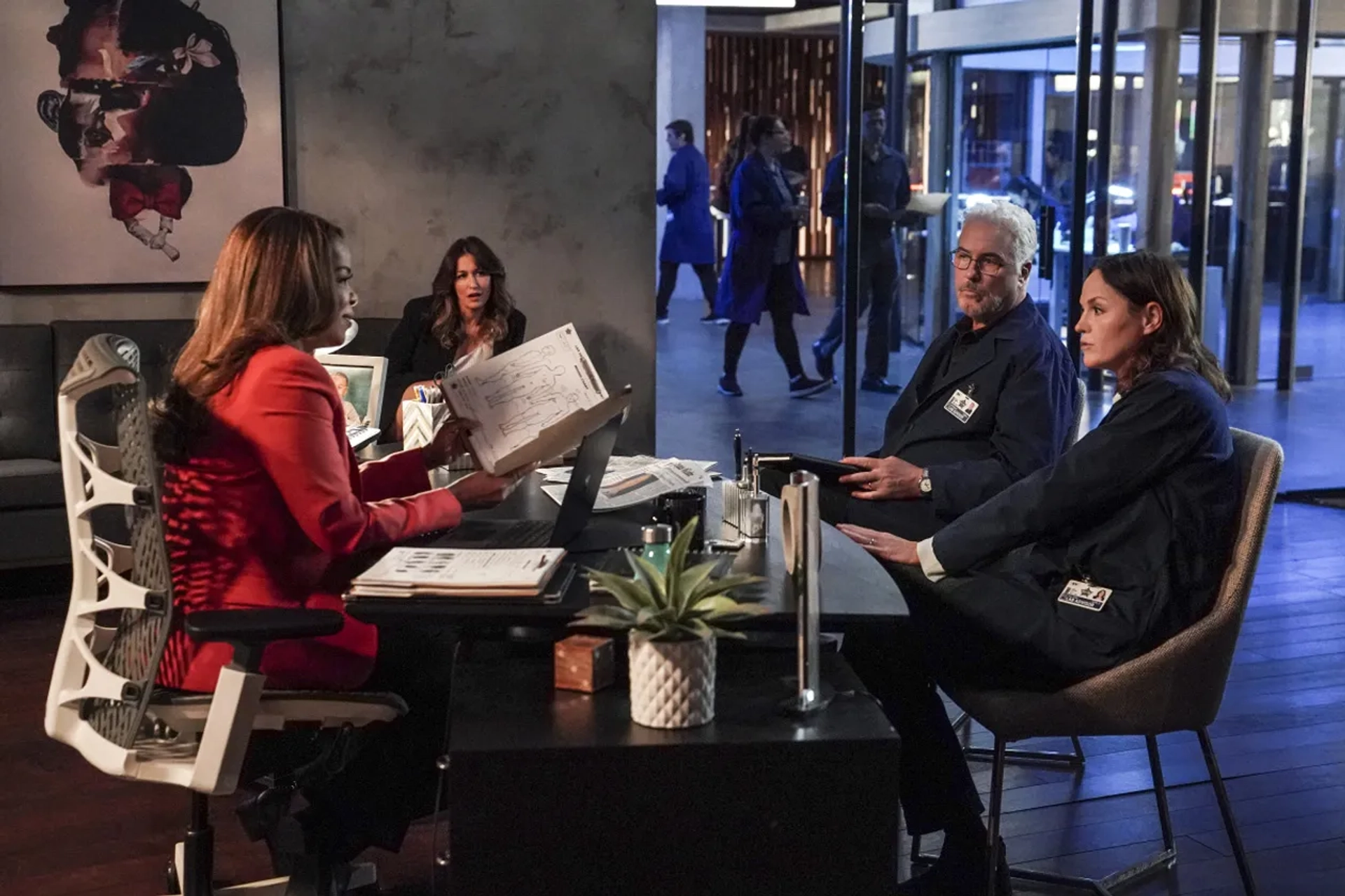 Jorja Fox, Paula Newsome, William Petersen, and Kat Foster in CSI: Vegas (2021)