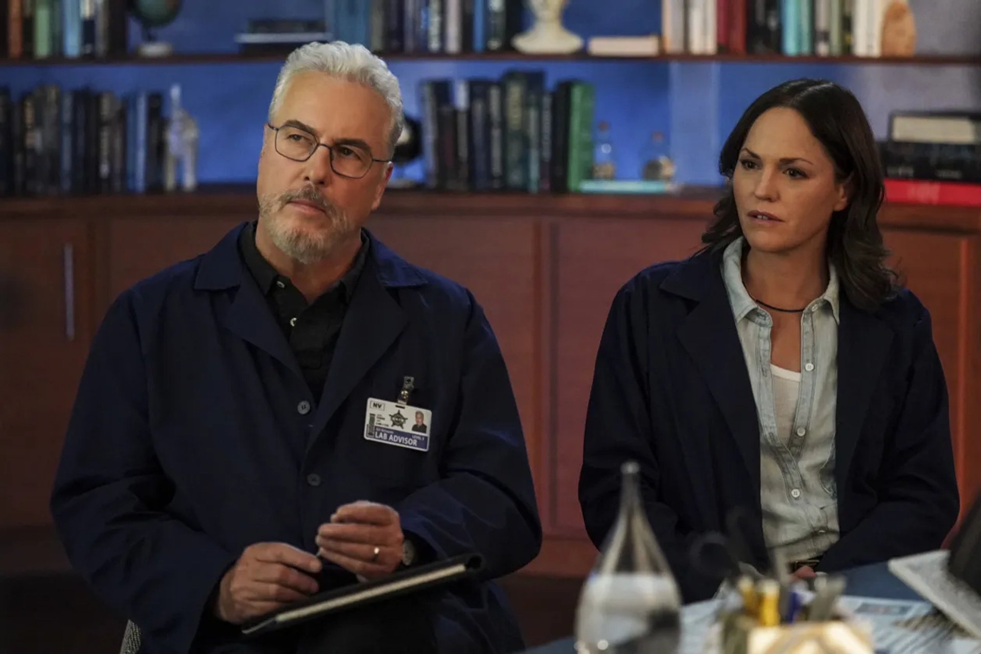 Jorja Fox and William Petersen in CSI: Vegas (2021)