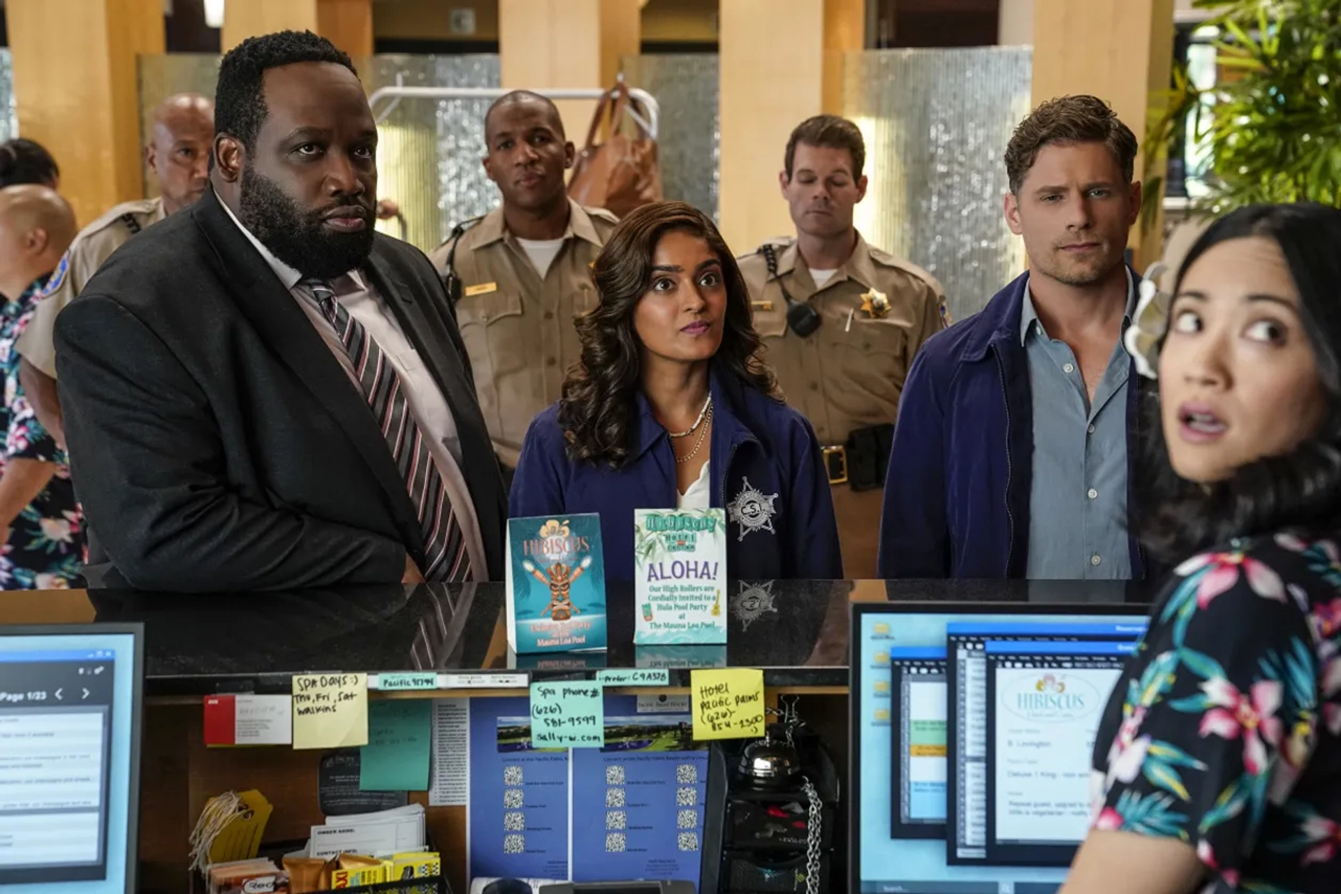 Matt Lauria, Mandeep Dhillon, Nicole Fong, John J. Jordan, and Sean Alexander James in CSI: Vegas (2021)