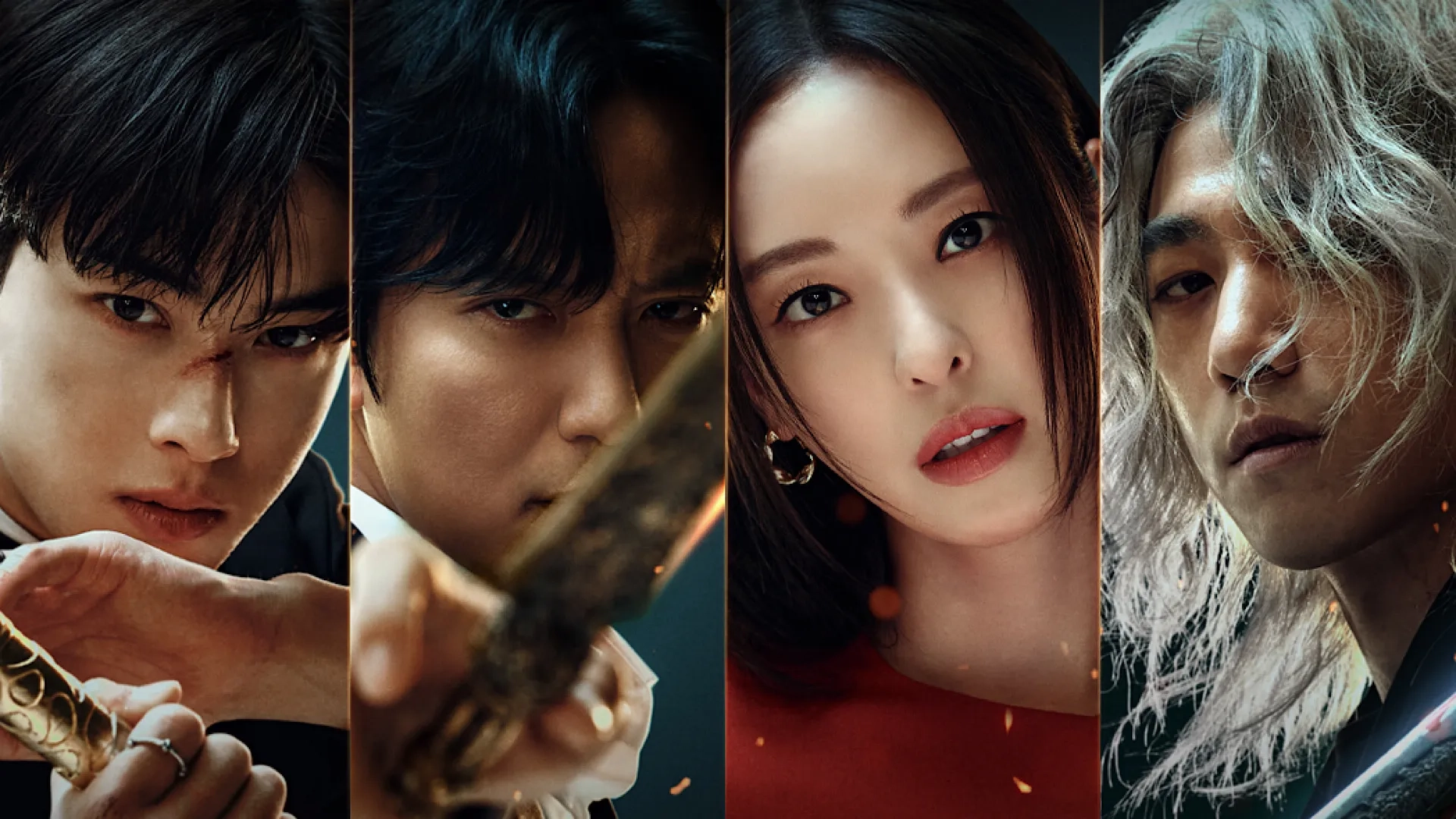 Kim Nam-gil, Lee Da-hee, Sung Jun, and Cha Eun-Woo in Island (2022)