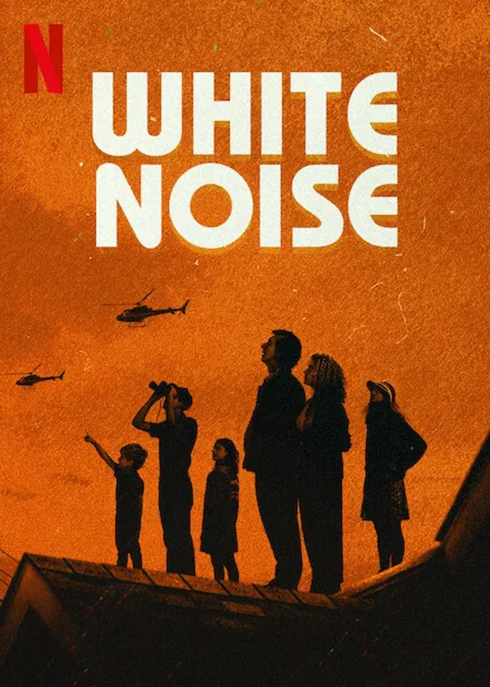 Don Cheadle, May Nivola, Greta Gerwig, Adam Driver, Raffey Cassidy, and Sam Nivola in White Noise (2022)