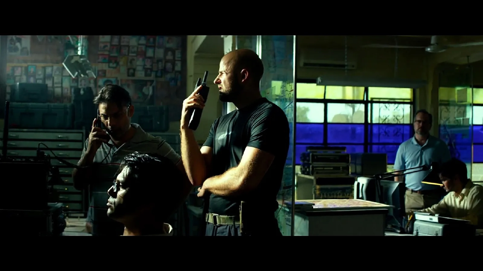 Kerim Troeller, Payman Maadi, and David Costabile in "13 Hours"