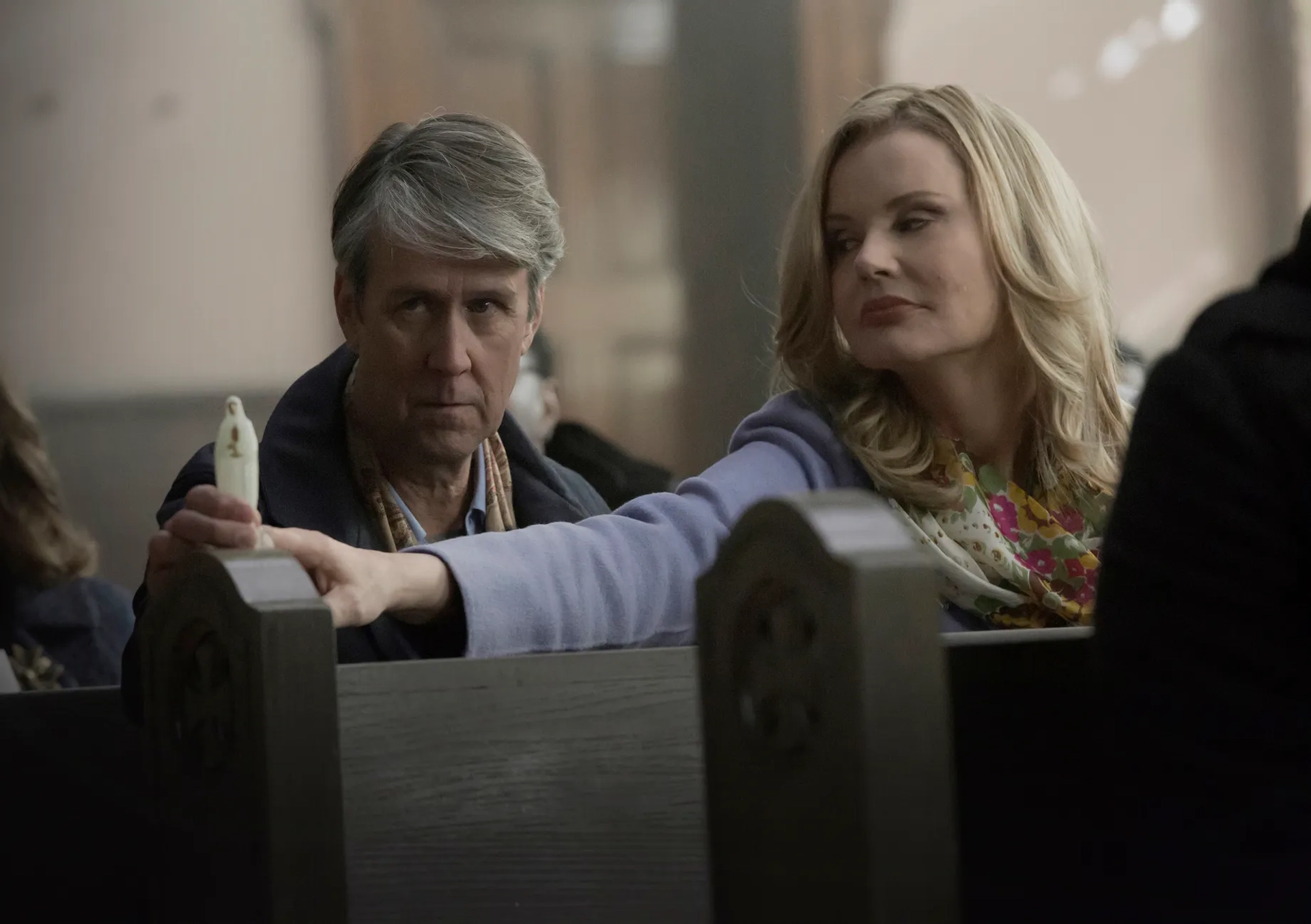 Geena Davis and Alan Ruck in The Exorcist (2016)