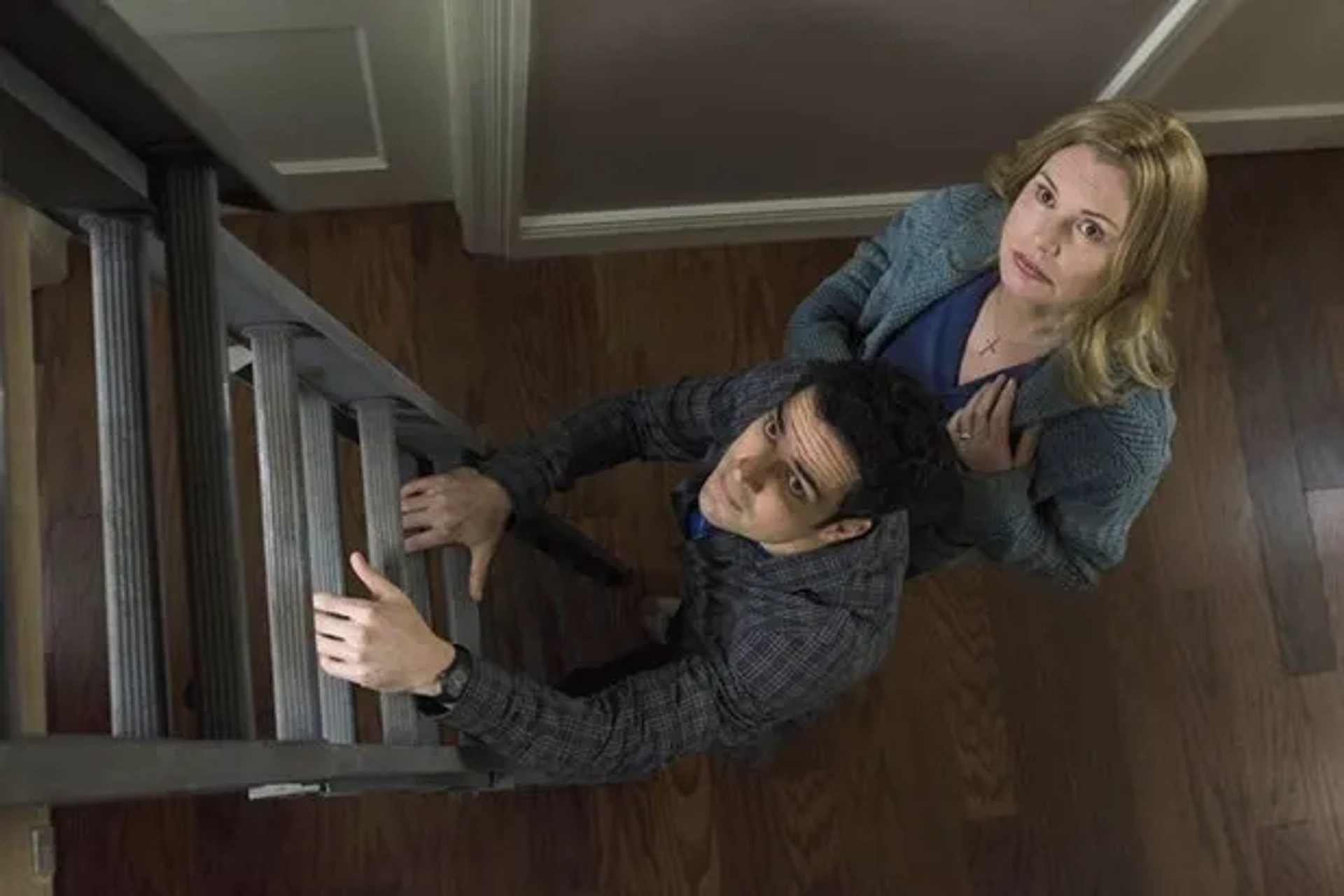 Geena Davis and Alfonso Herrera in The Exorcist (2016)