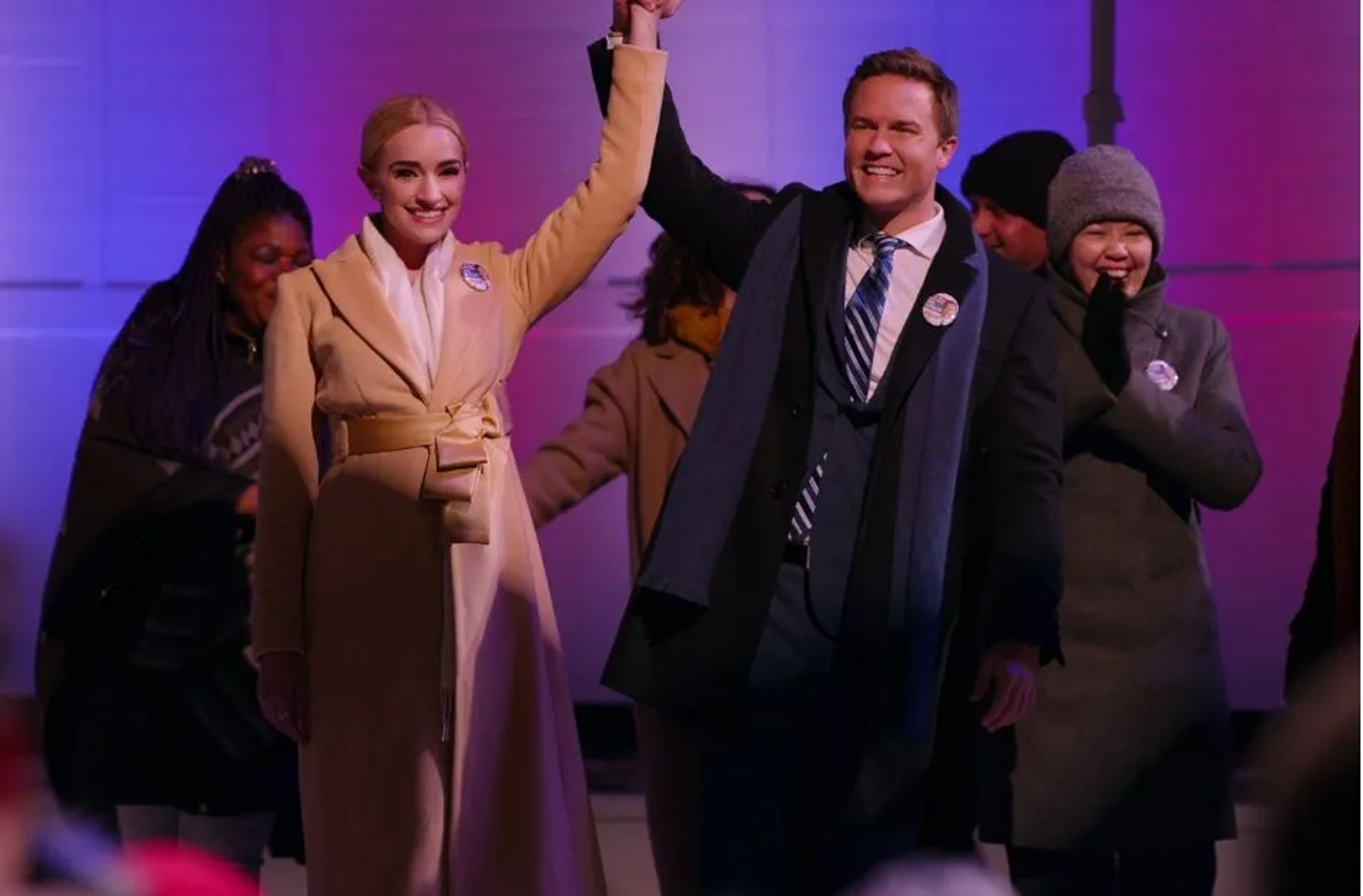 Scott Porter and Brianne Howey in Ginny & Georgia (2021)