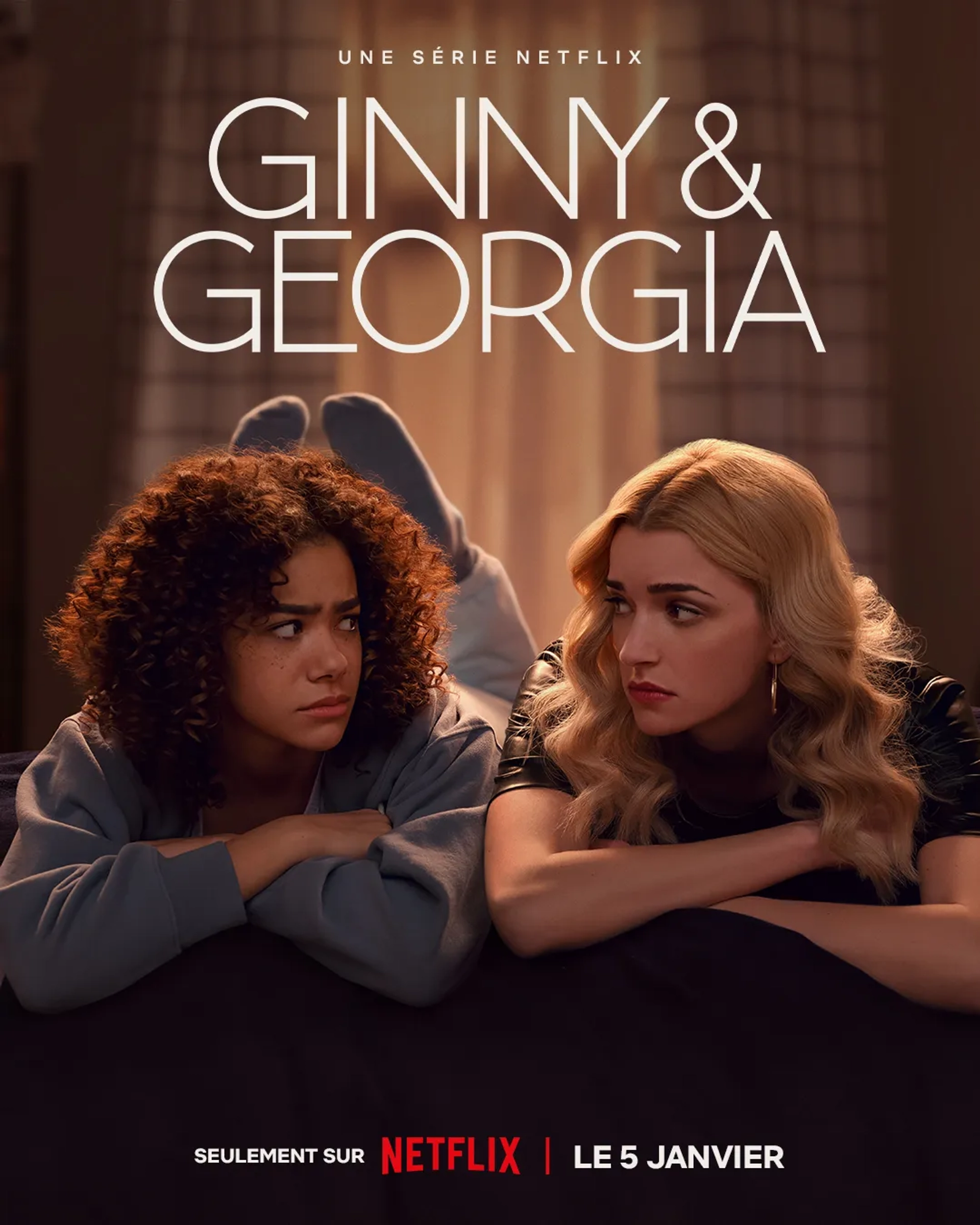 Brianne Howey and Antonia Gentry in Ginny & Georgia (2021)