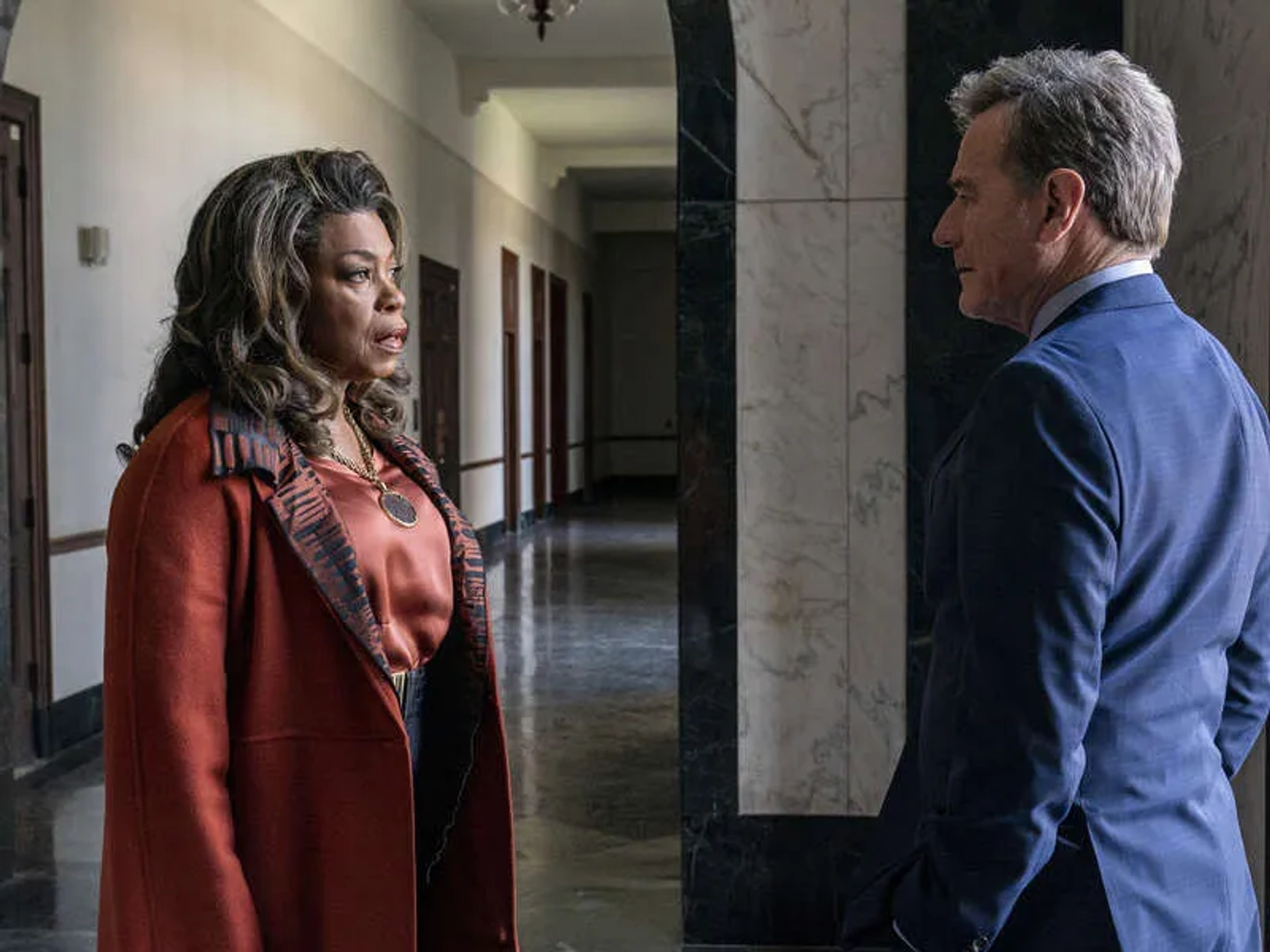 Lorraine Toussaint and Bryan Cranston in Your Honor: Part Seven (2021)