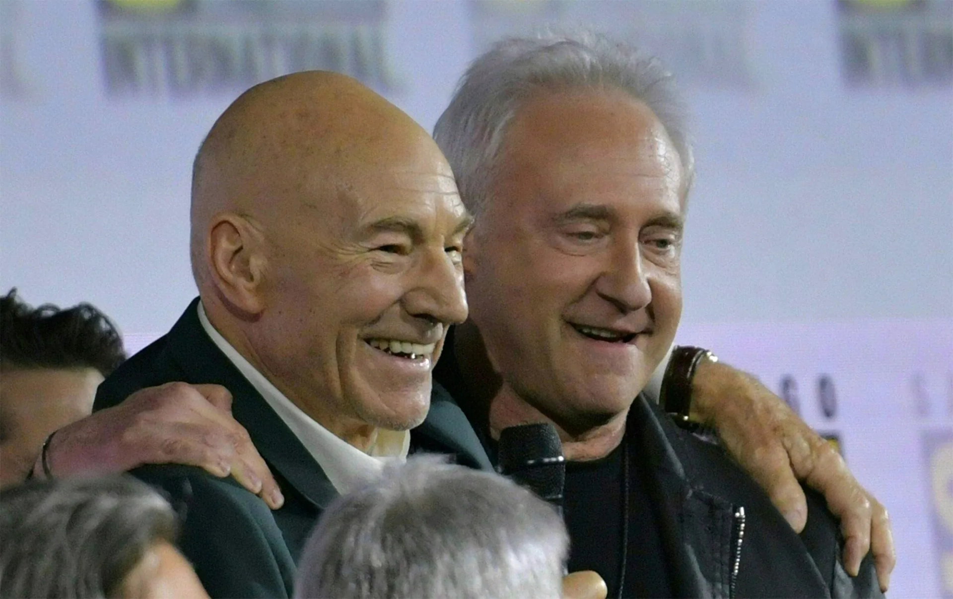 Brent Spiner and Patrick Stewart at an event for Star Trek: Picard (2020)