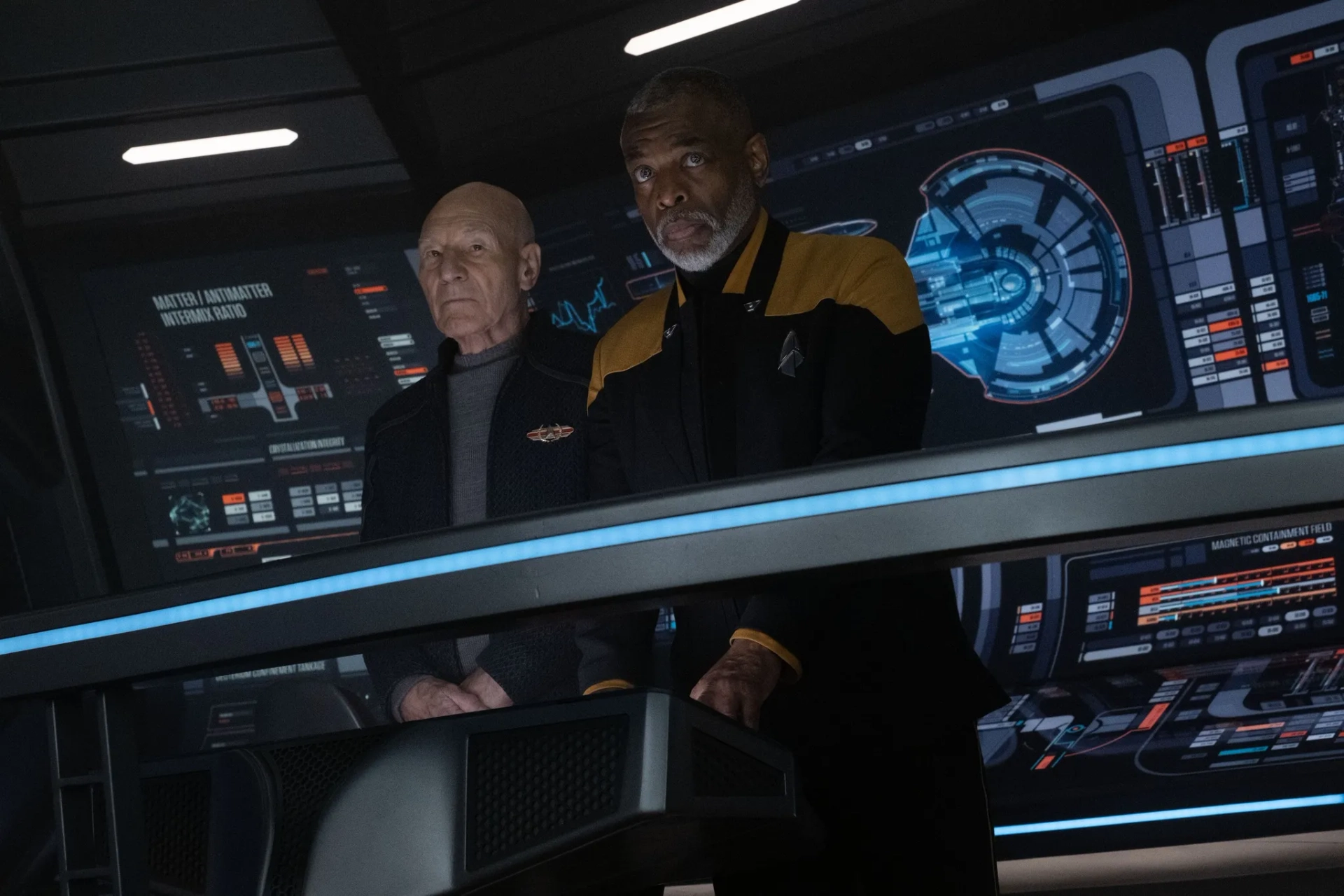 LeVar Burton and Patrick Stewart in Star Trek: Picard: Dominion (2023)