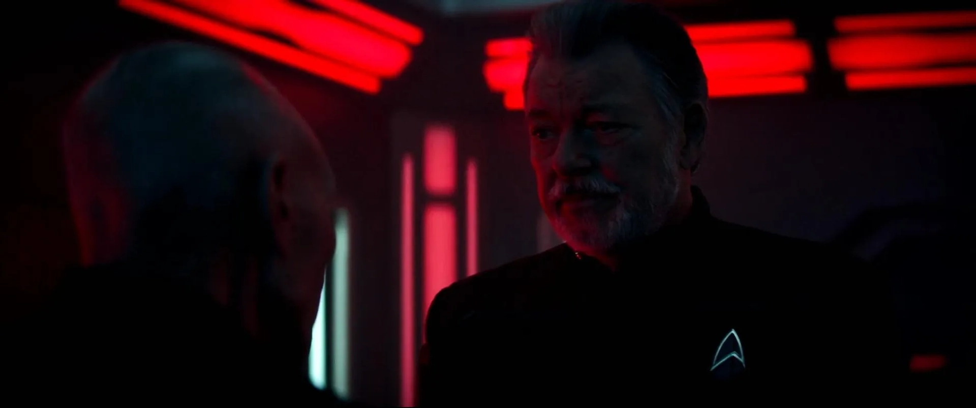 Jonathan Frakes and Patrick Stewart in Star Trek: Picard: No Win Scenario (2023)