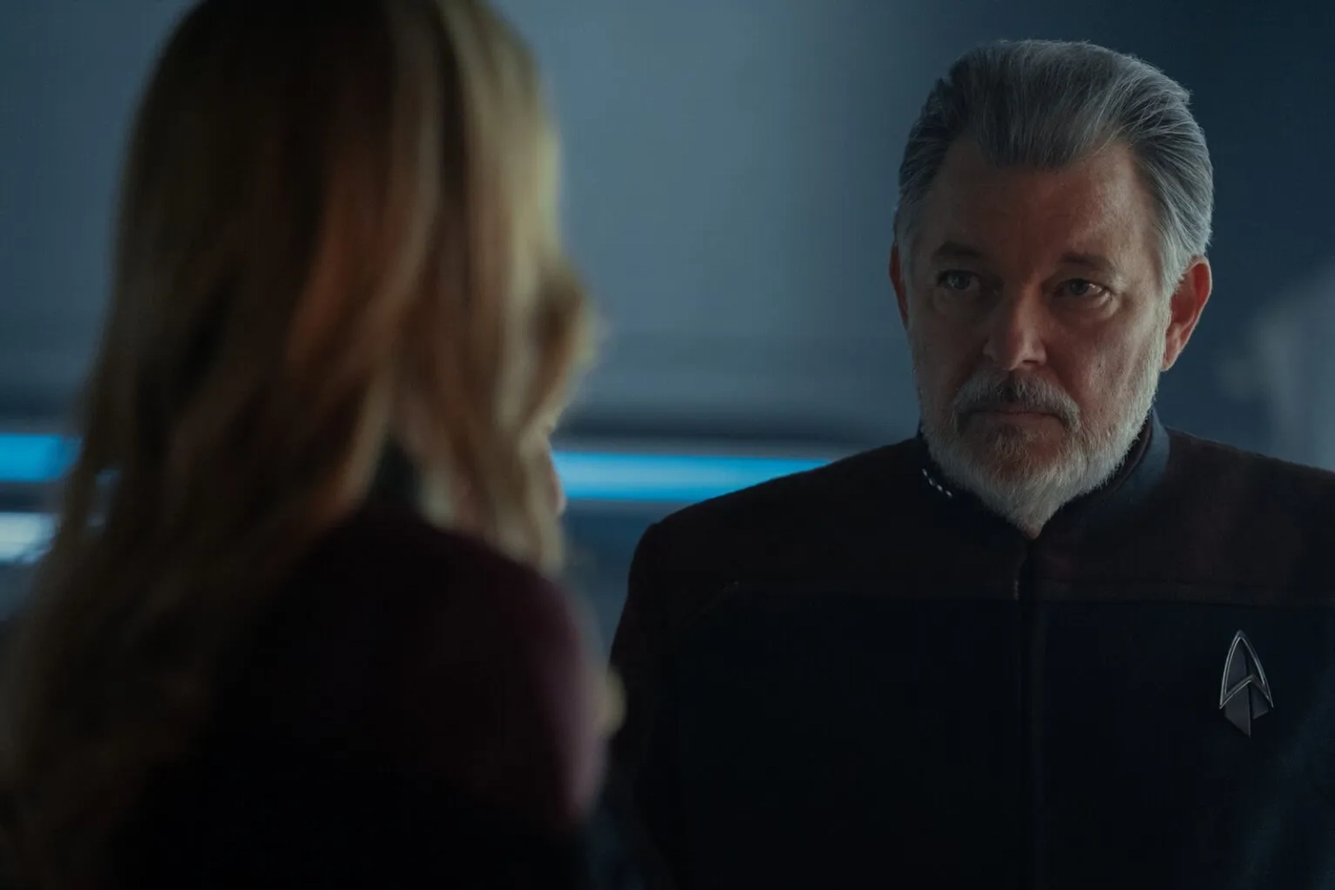 Jonathan Frakes and Jeri Ryan in Star Trek: Picard: The Next Generation (2023)