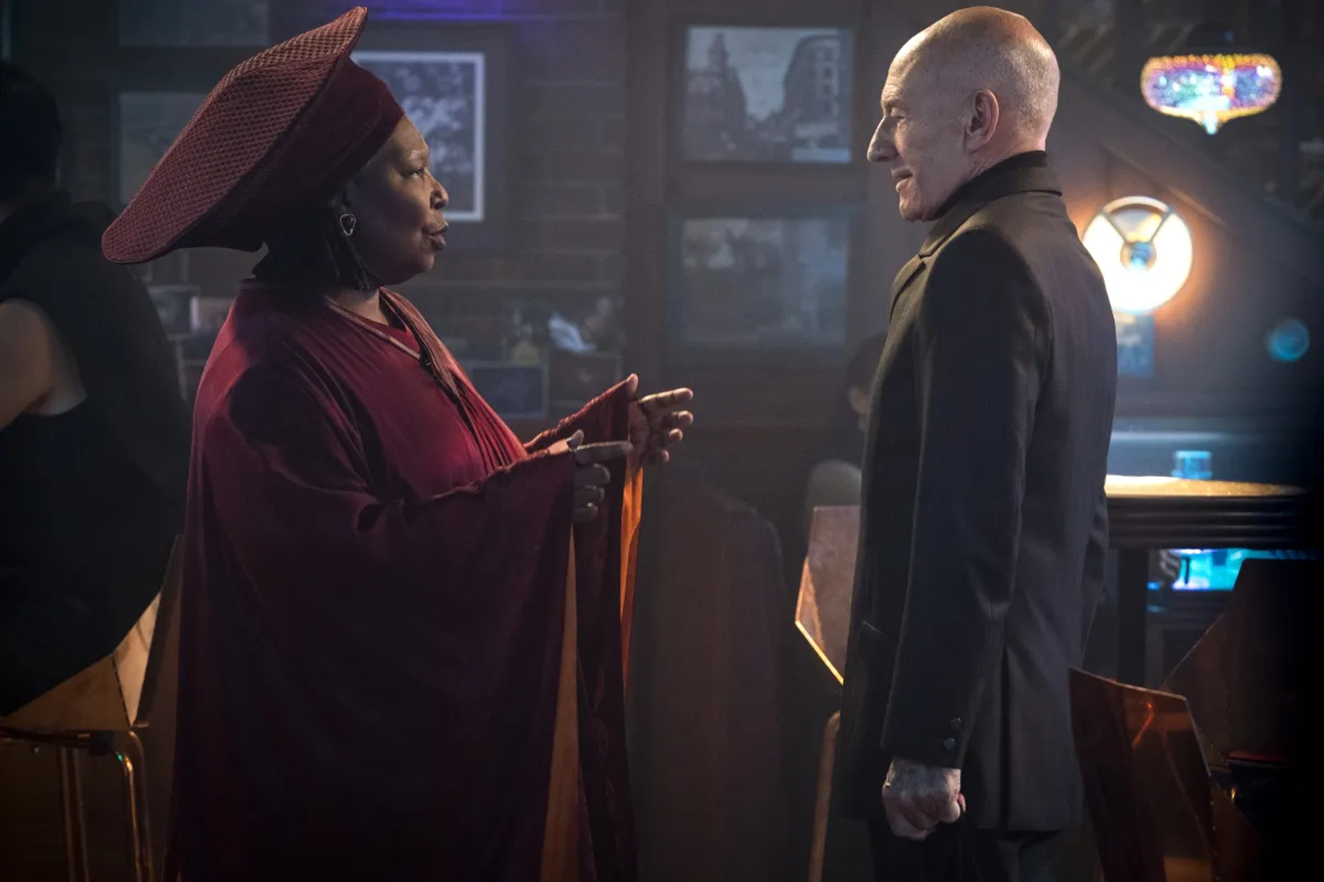 Whoopi Goldberg and Patrick Stewart in Star Trek: Picard: The Star Gazer (2022)