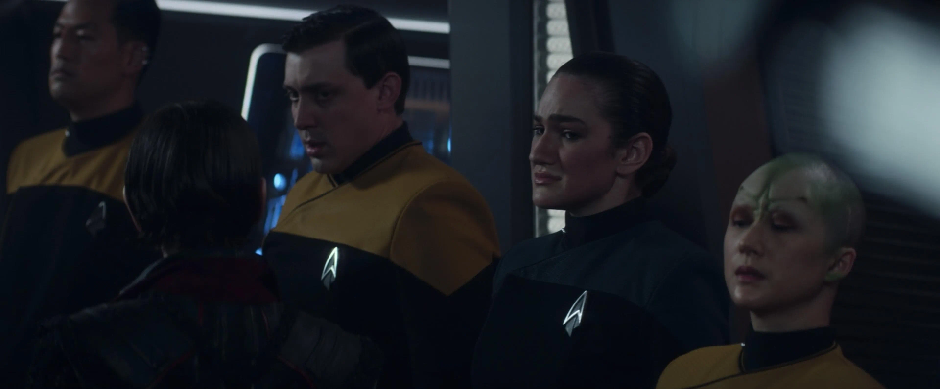 Joseph Lee, Jin Maley, and Sophia Adler in Star Trek: Picard: Surrender (2023)