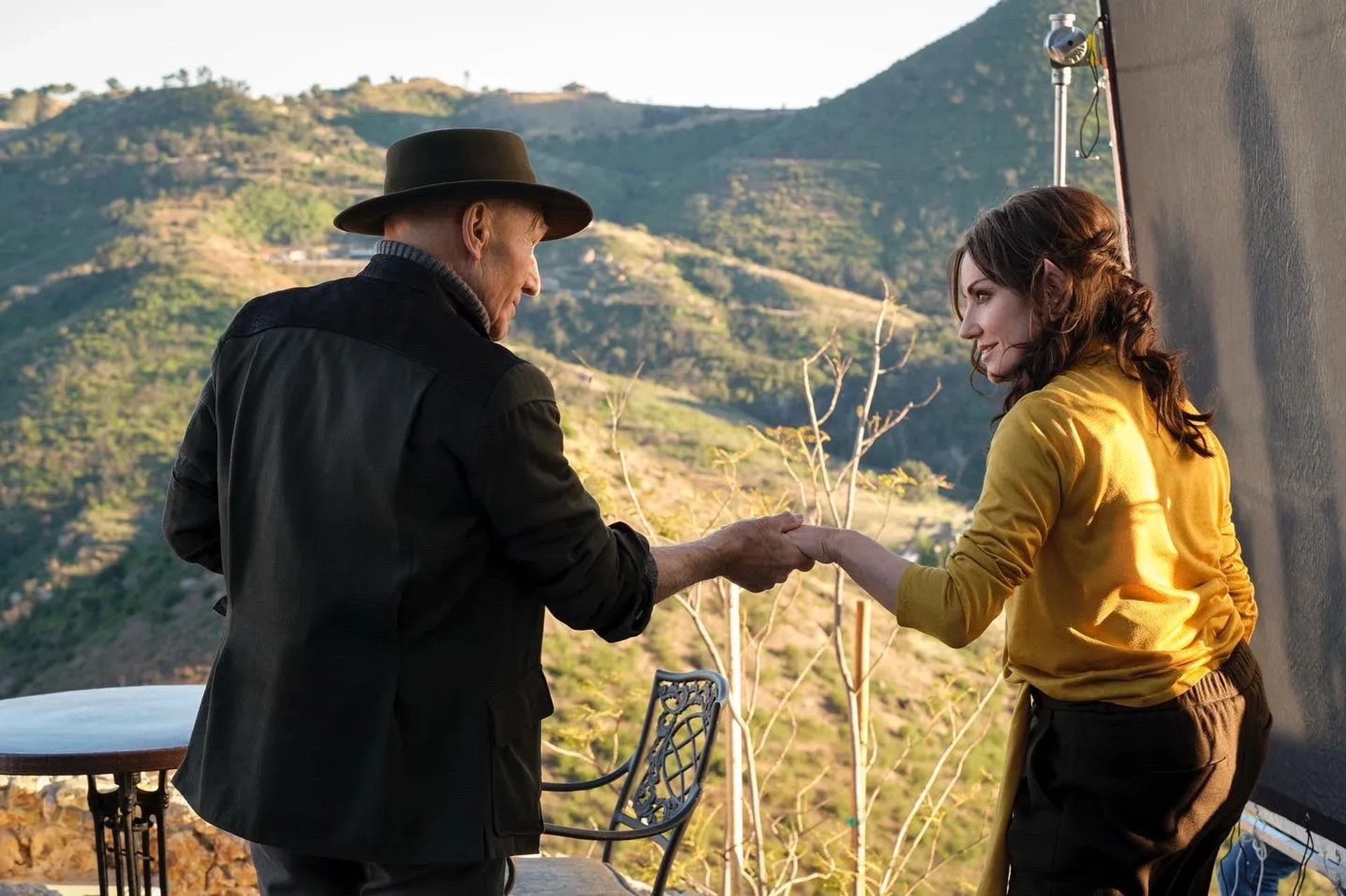 Patrick Stewart and Orla Brady in Star Trek: Picard: The Star Gazer (2022)