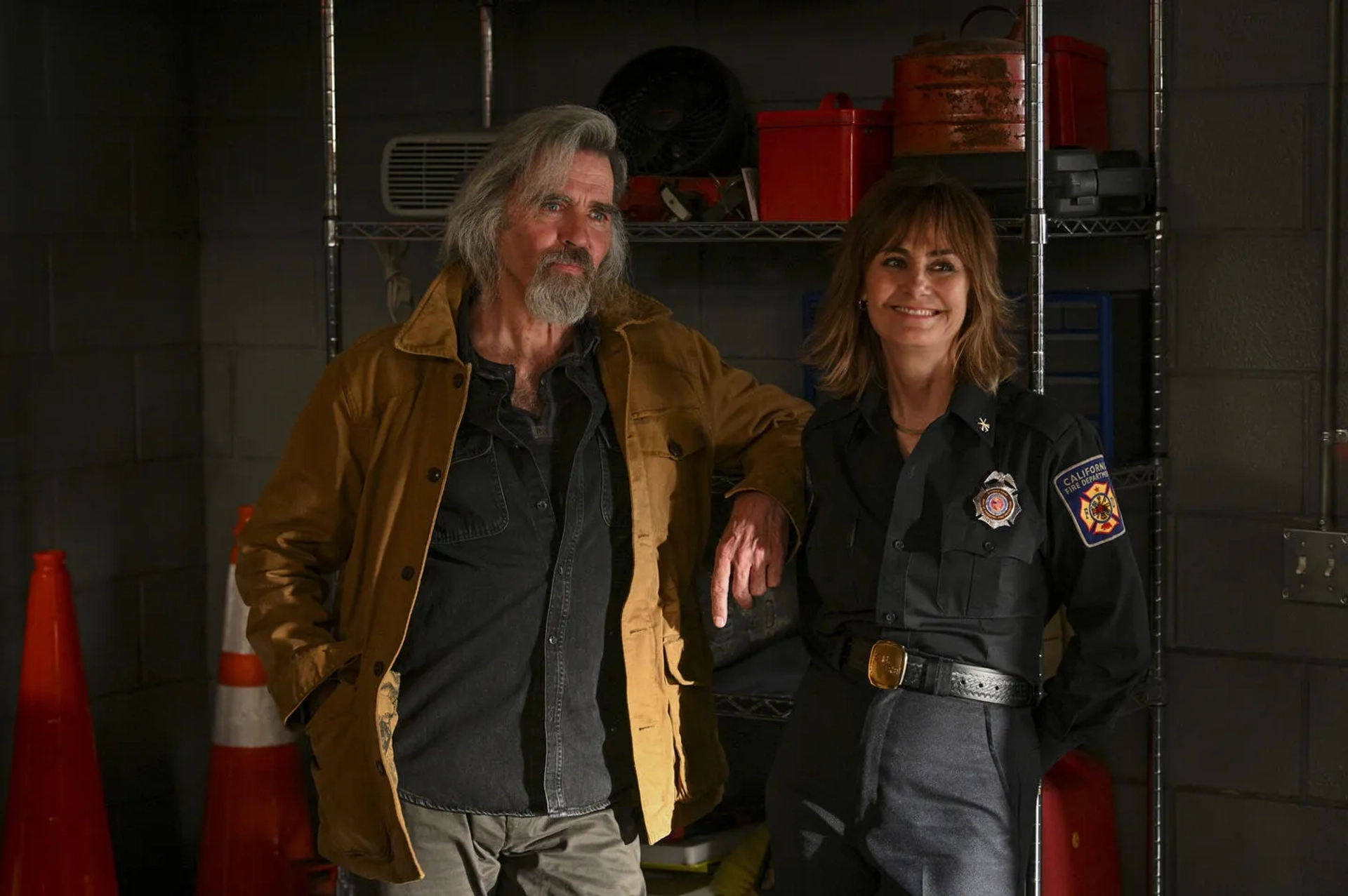 Jeff Fahey and Diane Farr in Fire Country (2022)