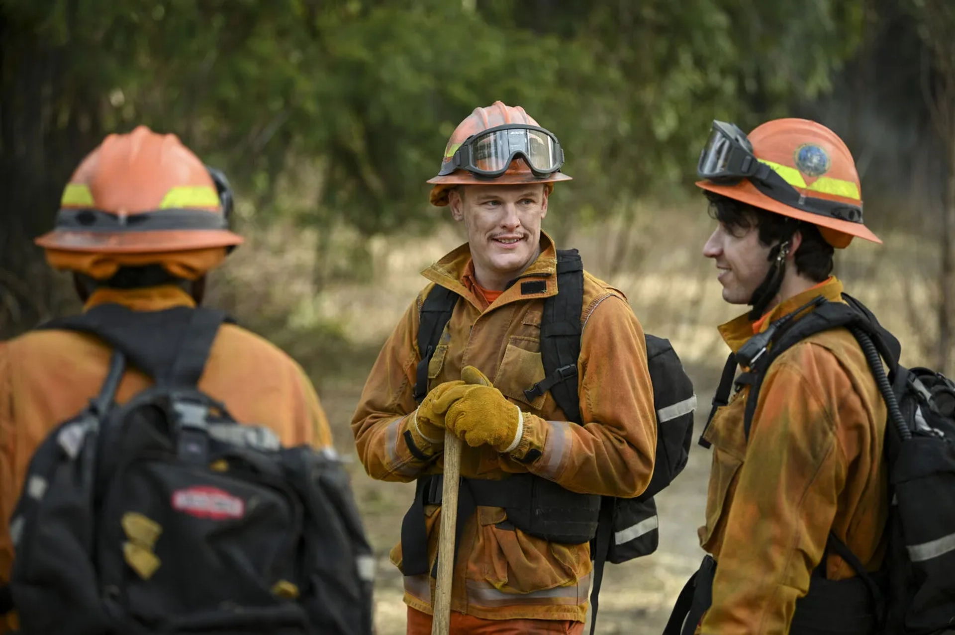 Grant Harvey and Riley Davis in Fire Country (2022)