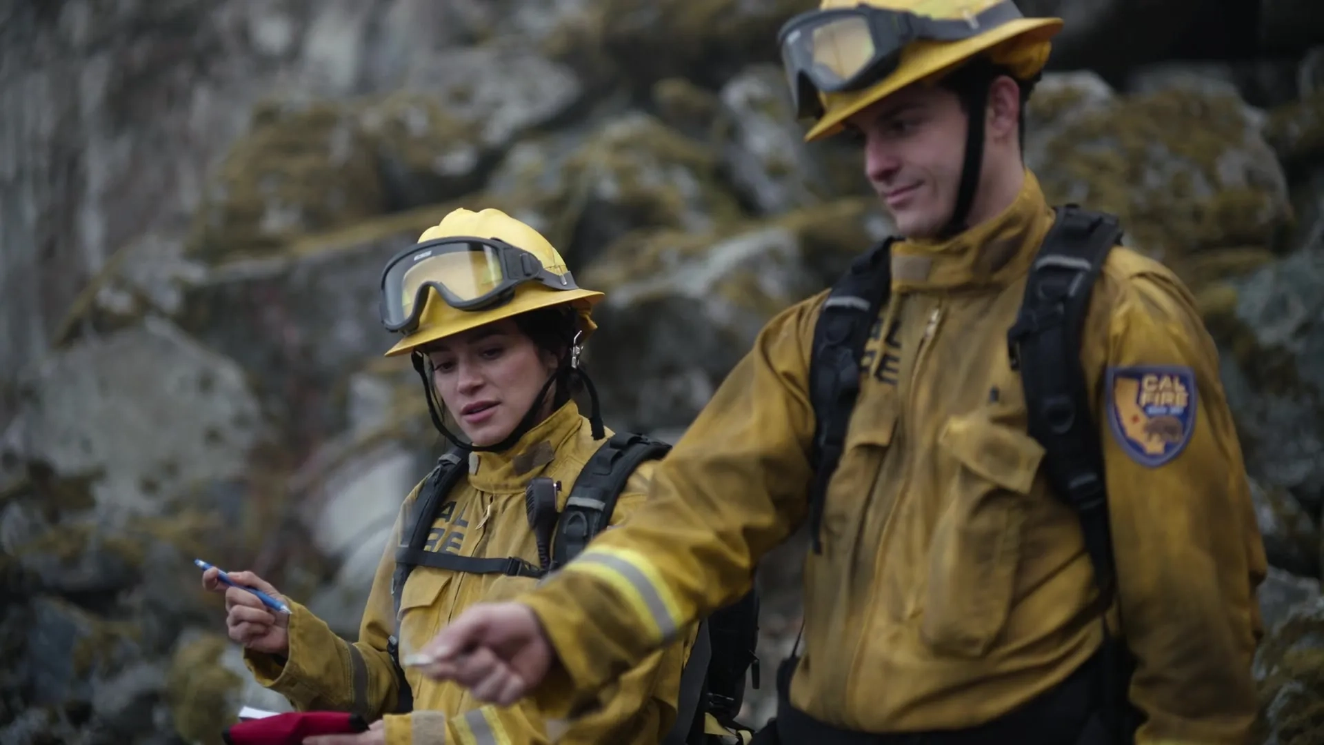 Stephanie Arcila and Zach Tinker in Fire Country (2022)