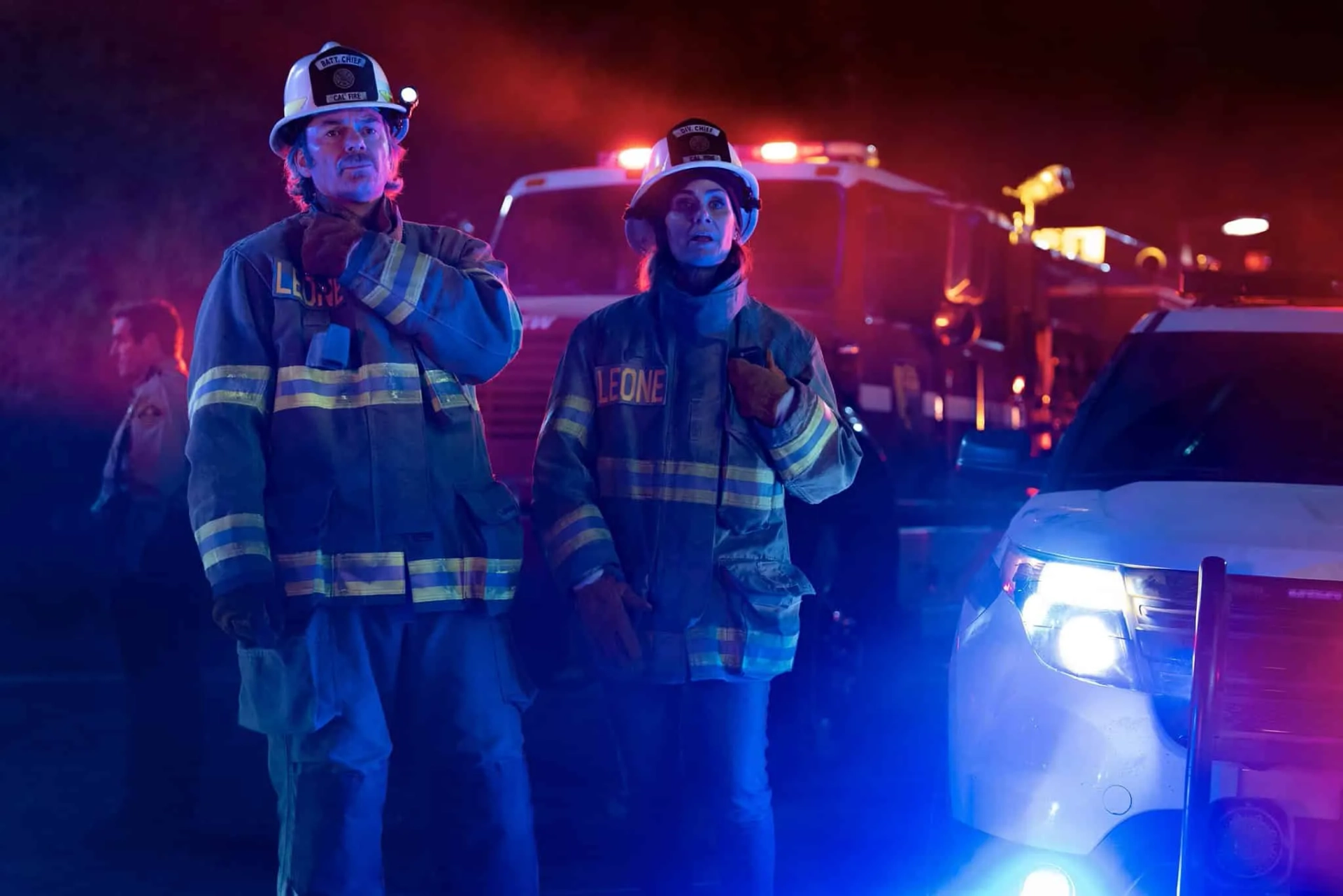 Billy Burke and Diane Farr in Fire Country (2022)