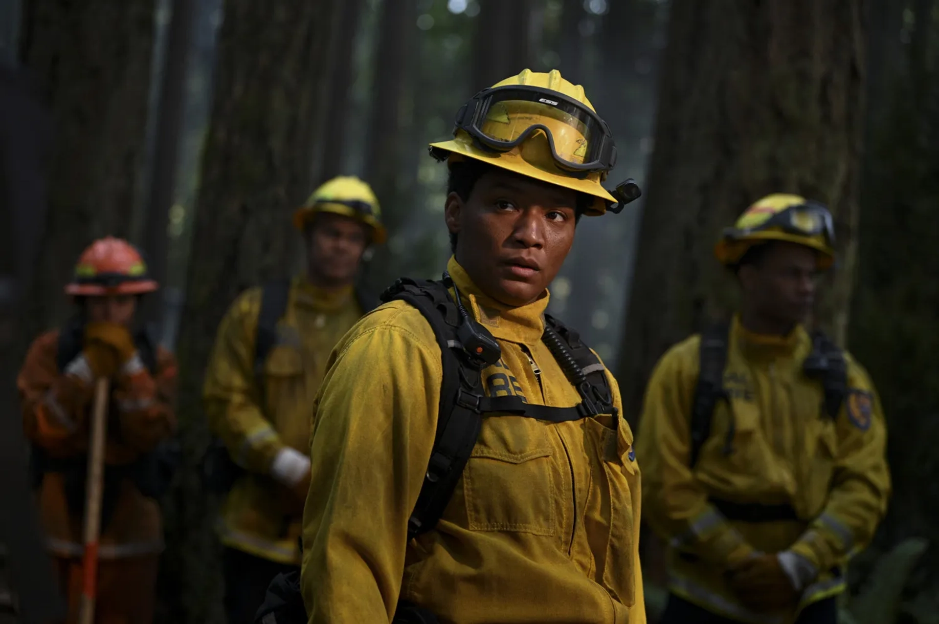 Jules Latimer and Jordan Calloway in Fire Country (2022)